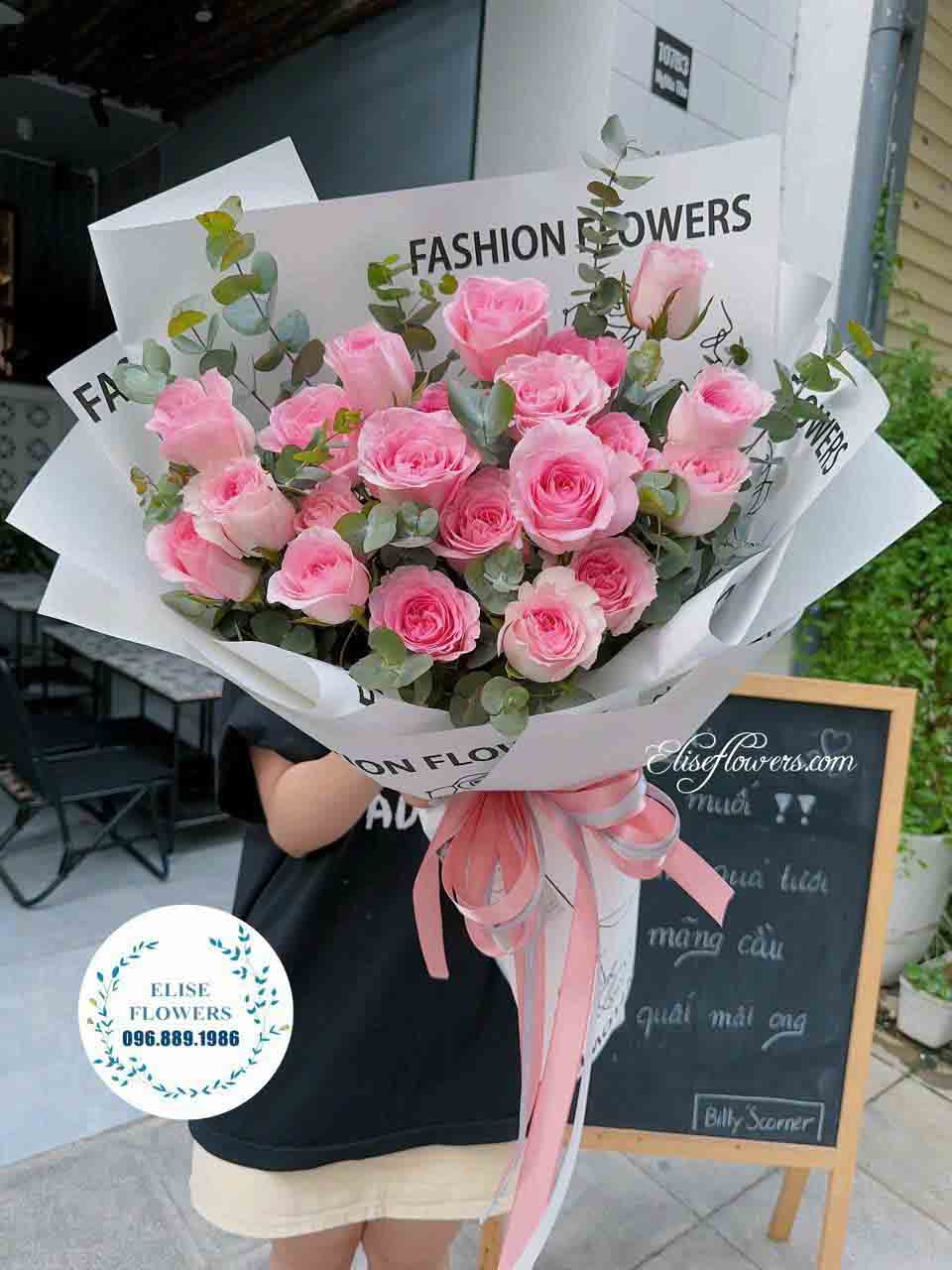 Bó hoa hồng pastel tặng bạn gái đẹp | Bó hoa  tươi đẹp ở Hà Nội