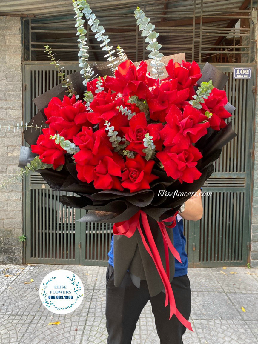 Bó hoa hồng nhập khẩu tặng bạn gái | Hoa nhập khẩu tại Eliseflowers
