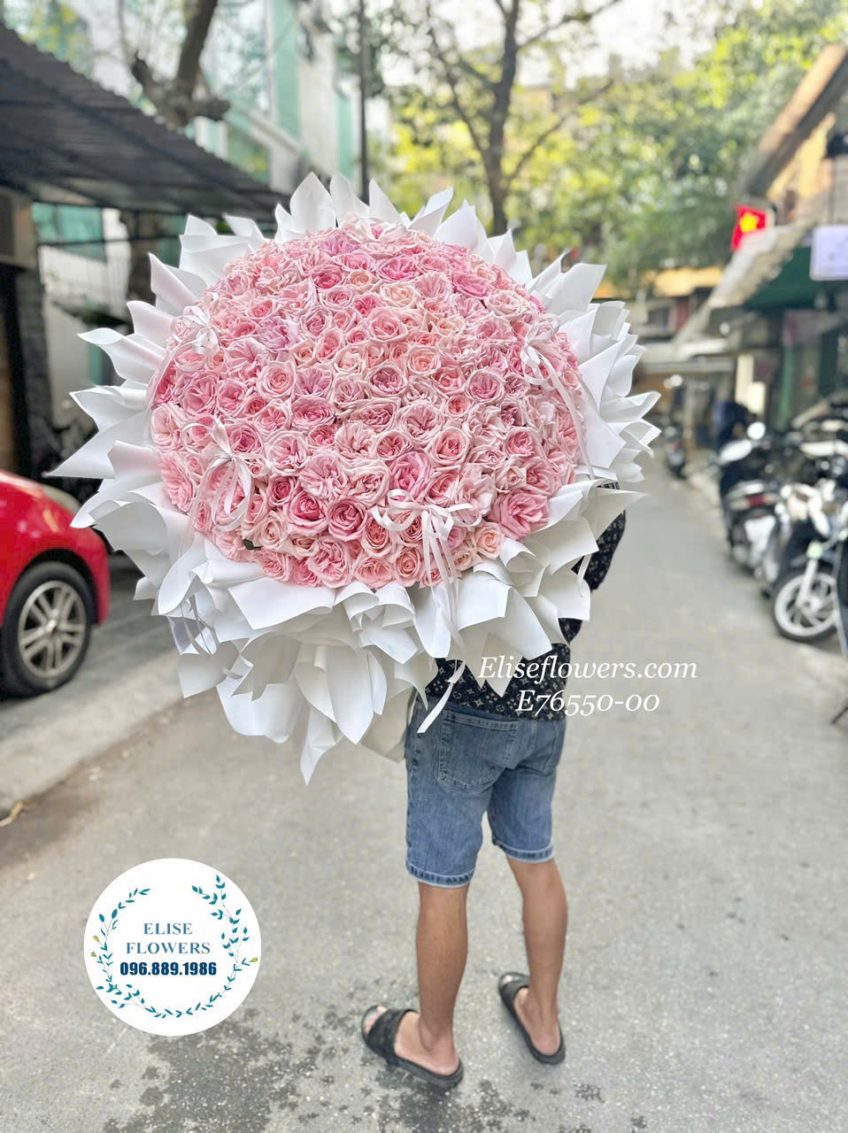 Bó hoa hồng ohara tặng bạn gái. Đặt mua bó hoa hồng Ohara 168 bông