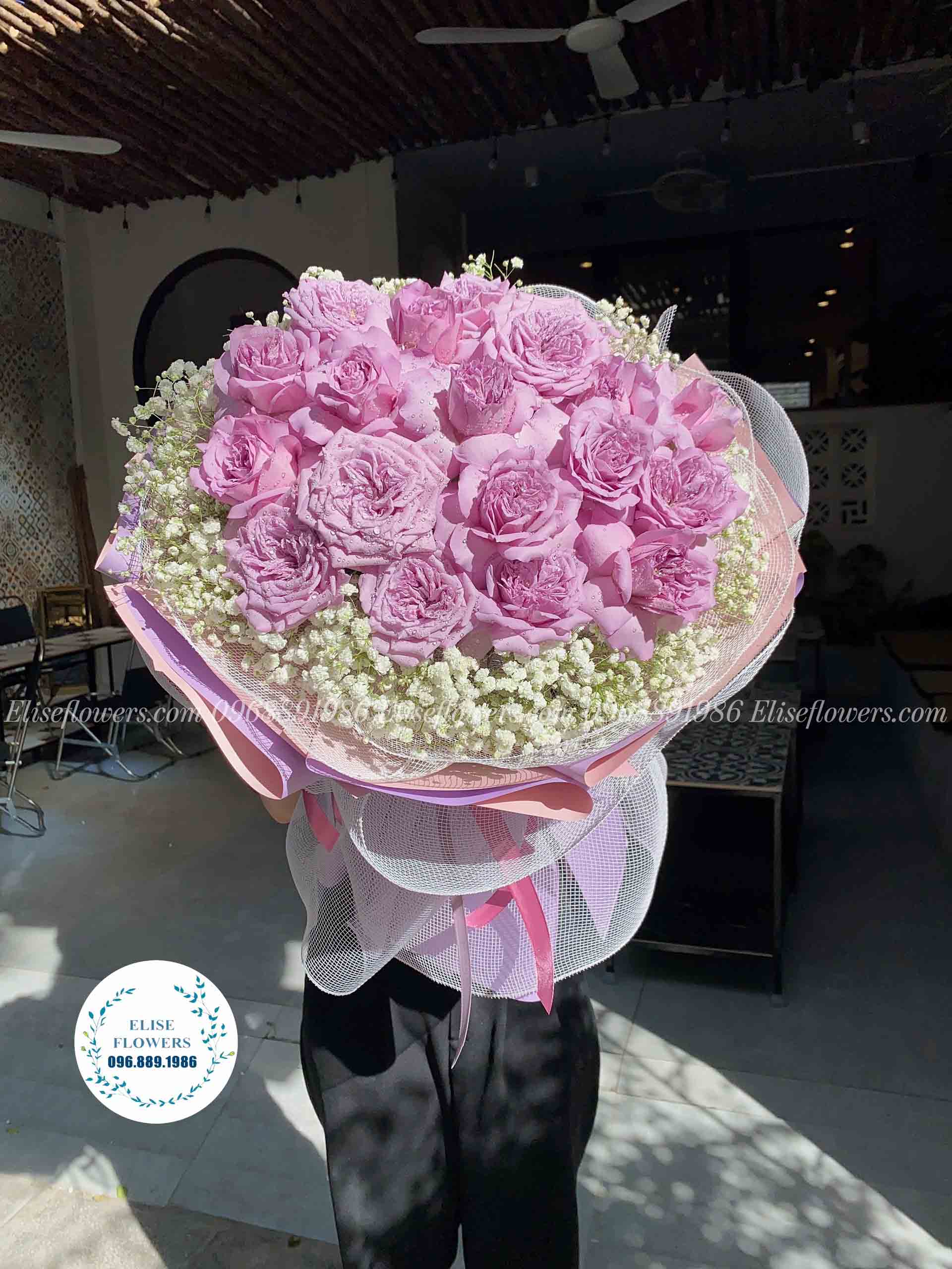 Bó hoa tươi cao cấp tặng bạn gái ngày sinh nhật - Eliseflowers.com