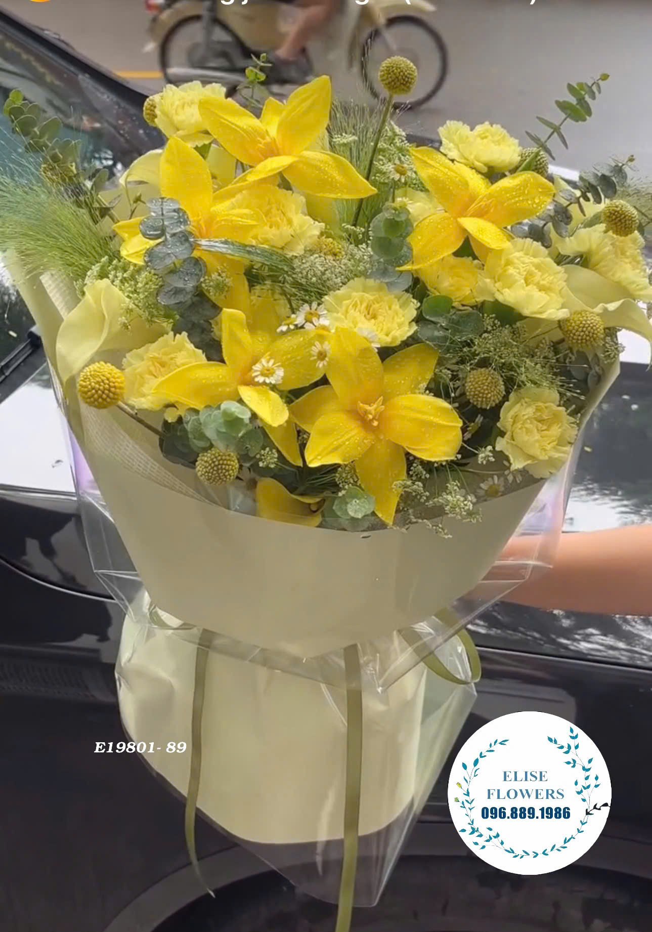 Bó hoa tulip vàngg. Điện hoa Hà Nội Elise Flowerss.