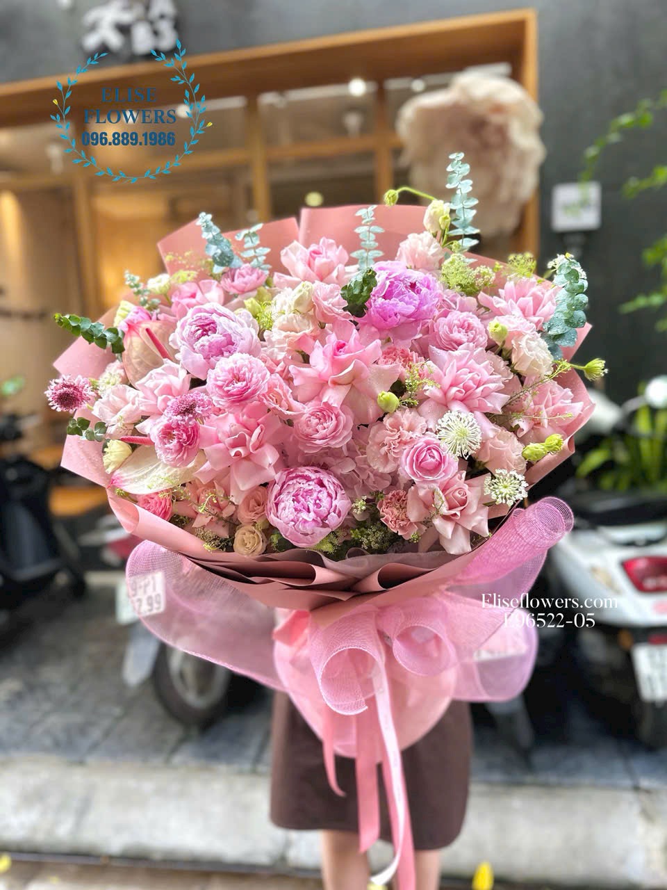 Hoa xin lối người yêu. Bó hoa tone hồng đẹp. Mua hoa xin lỗi ở Hà Nội