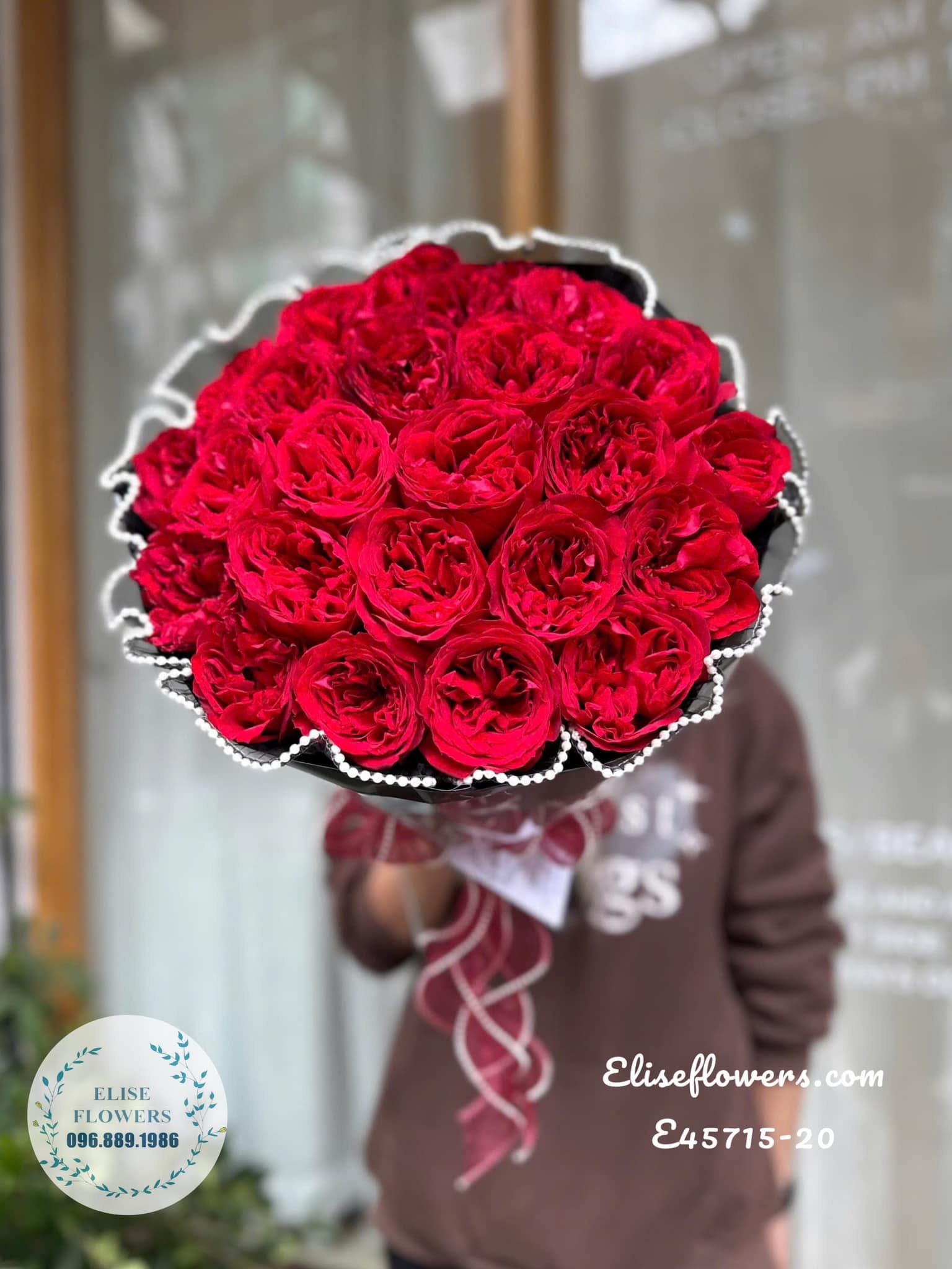 Hoa 20/10. Bó hoa hồng đỏ lãng mạn tặng bạn gái nhân ngày 20/11