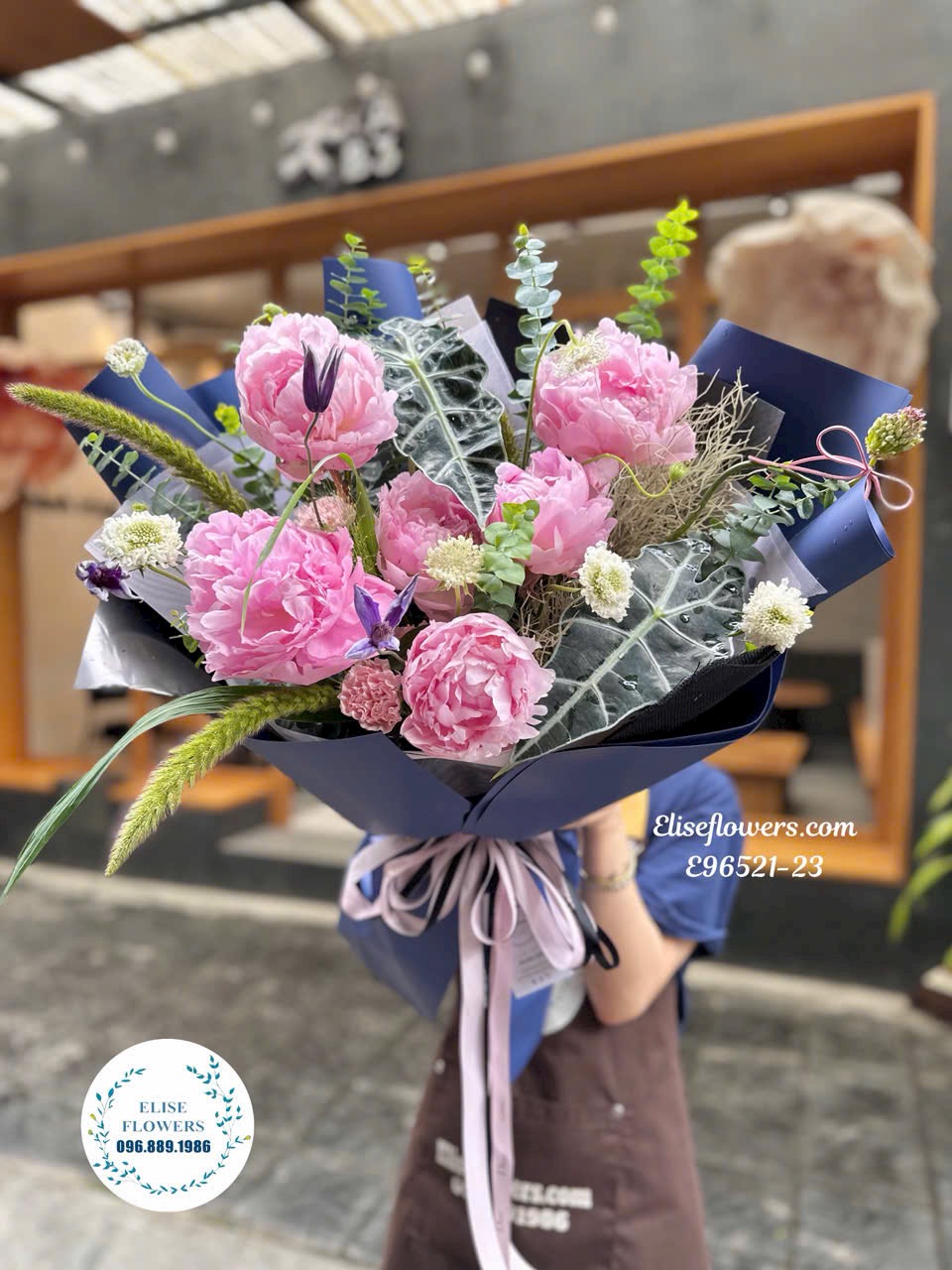 Bó mẫu đơn hồng nhập khẩu cao cấp  tặng mẹ
