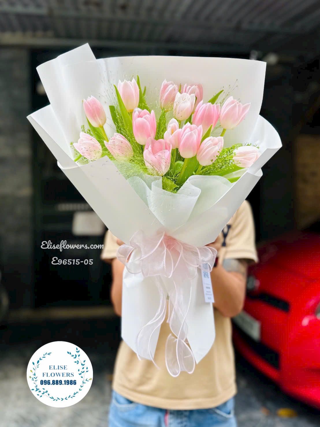 Hoa Tulip Hà Nội. Bó Tulip hồng tặng bạn gái, người yêu 20/10