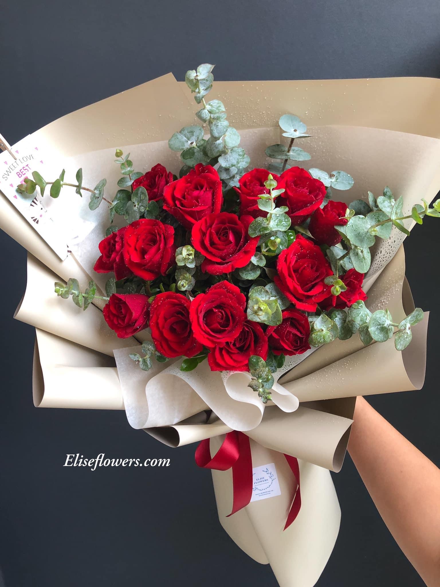 Bó hoa hồng đỏ dành tặng sinh nhật người yêu đẹp và ý nghĩa