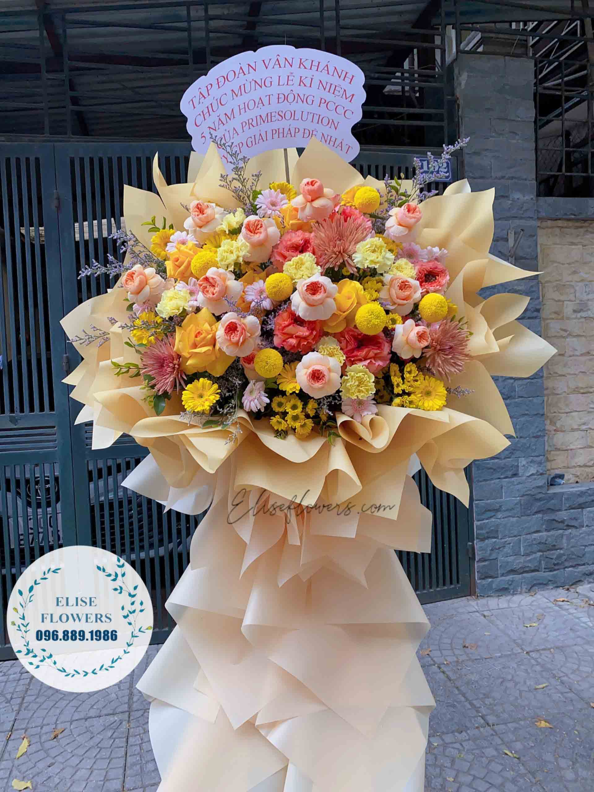 Lẵng hoa chúc mừng sự kiện đẹp | Lẵng hoa mừng lễ tết niên dịp cuối năm tại Ba Đình - Hà Nội | HOA CHÚC MỪNG