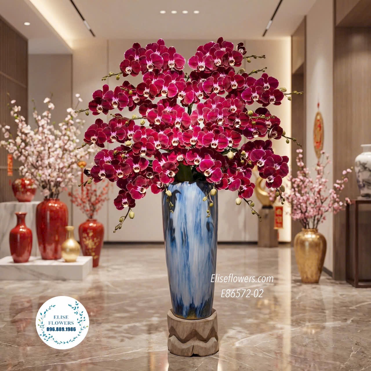 Lan hồ điệp sinh nhật. Chậu lan hồ điệp ngọc trai tặng sếp. Hoa mừng sếp thăng chức.