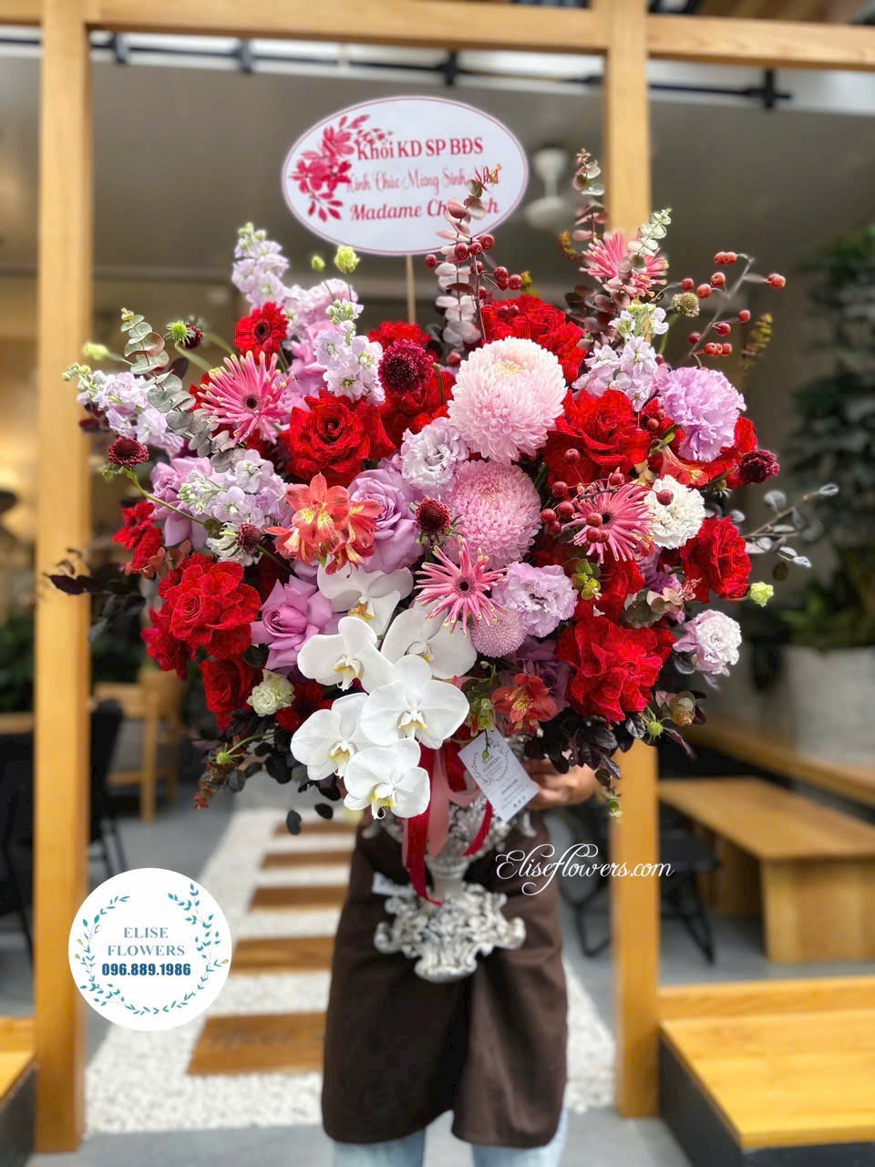 Hoa khai trương cao cấp tại Hà Nội. Đặt mua bình hoa khai trương HÀ NỘI