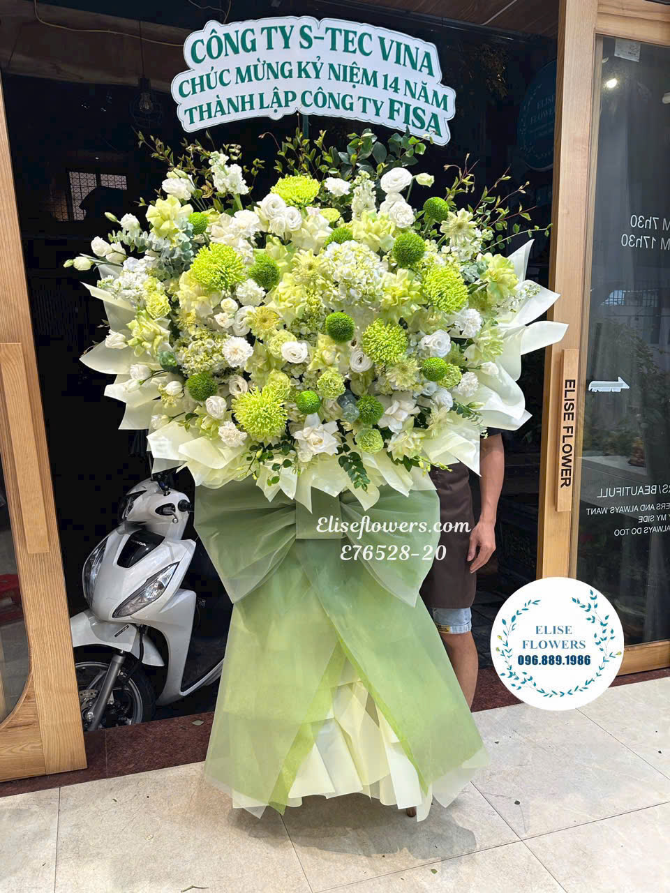Kệ hoa khai trương Hà Nội. Đặt kệ hoa khai trương online nhanh chóng