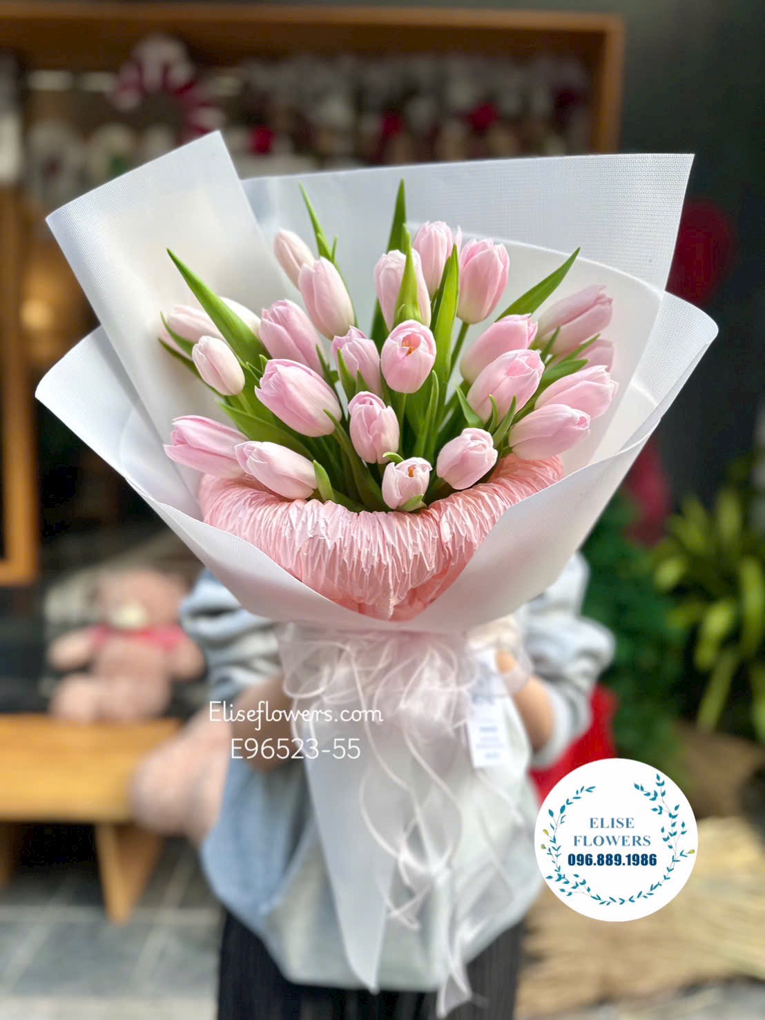 Đặt mua Tulip nhập khẩu Hà Lan. Bó tulip 23 bông tặng sinh nhật người thương | Eliseflowers