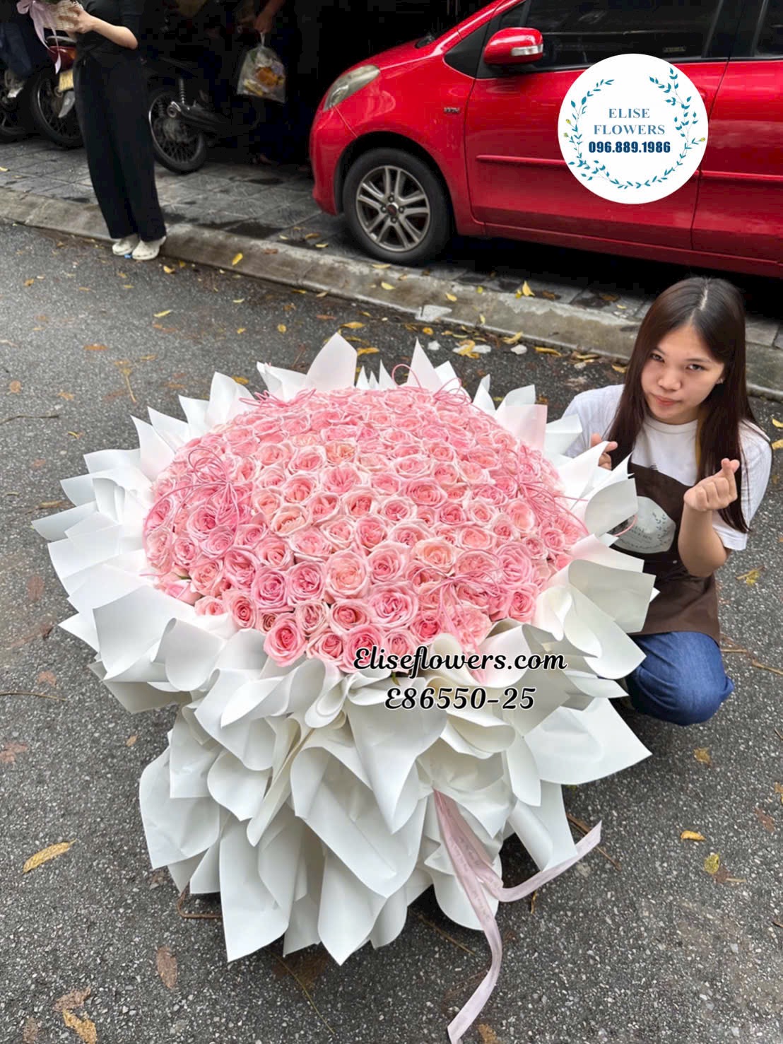 Hoa tặng vợ yêu đẹp. Bó hoa hồng Ohara nhập khẩu tặng vợ ở Hà Nội. Eliseflowers