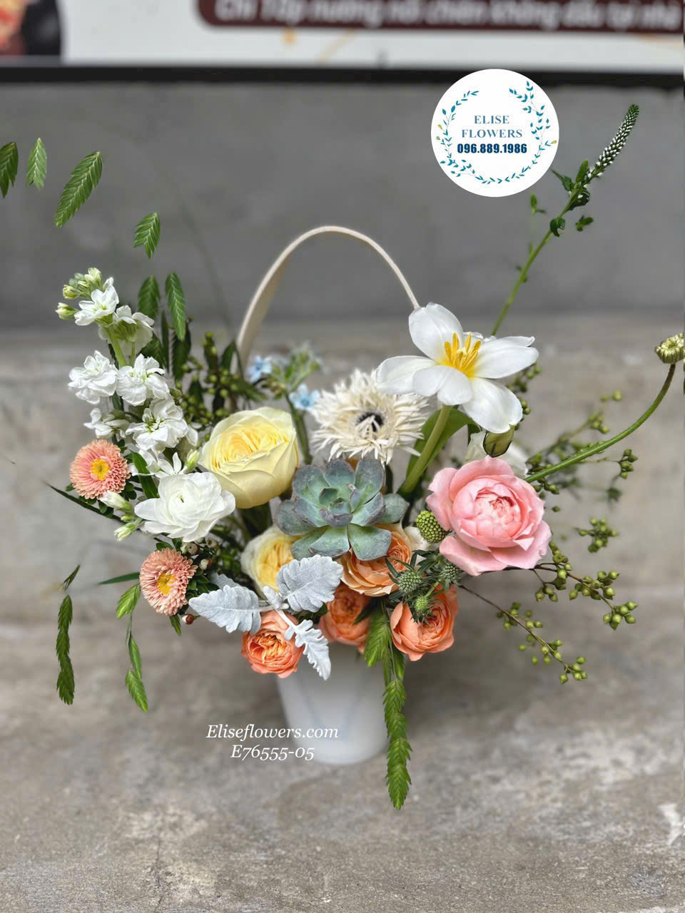 Túi hoa sinh nhật cao cấp ở Hà Nội. Đặt mua túi hoa sinh nhật đẹp ở Hà Nội