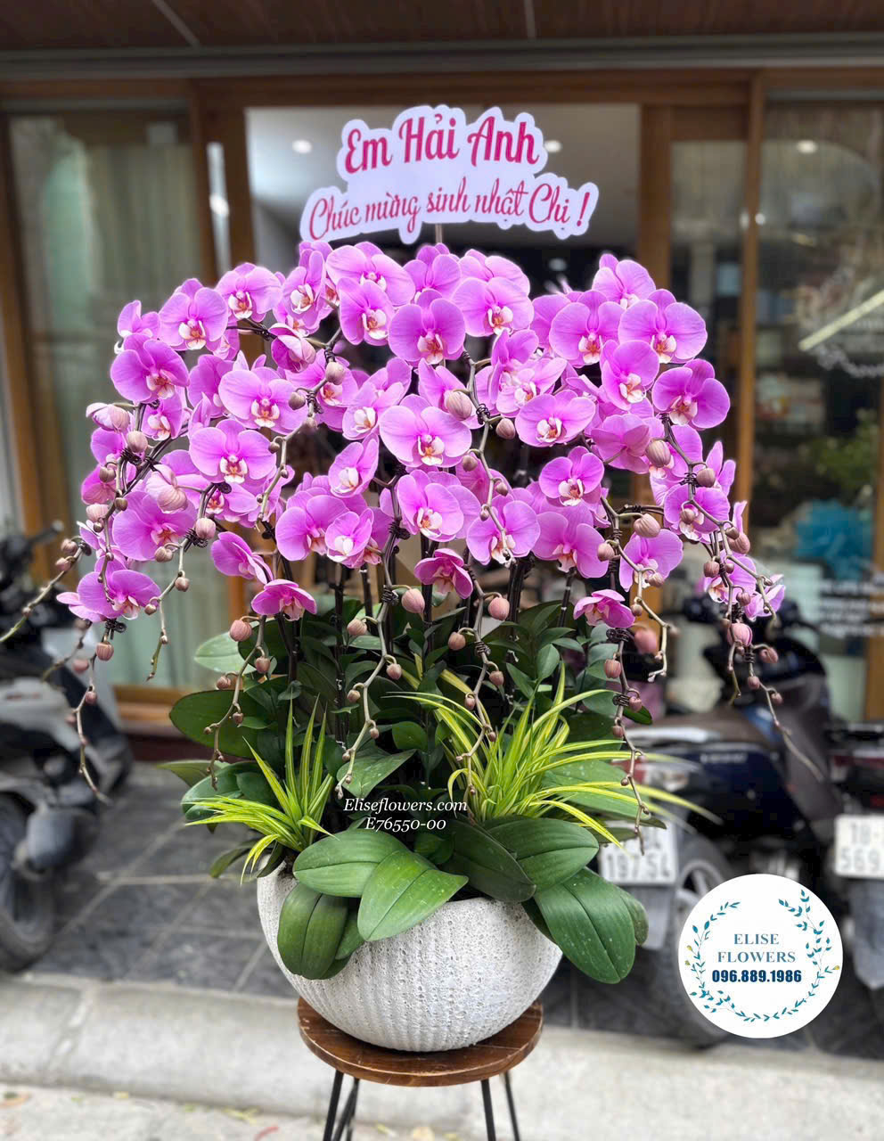 Điện hoa chúc mừng ngày thành lập QĐND VIỆT NAM 22/12. Điện hoa lan hồ điệp tặng 22/12