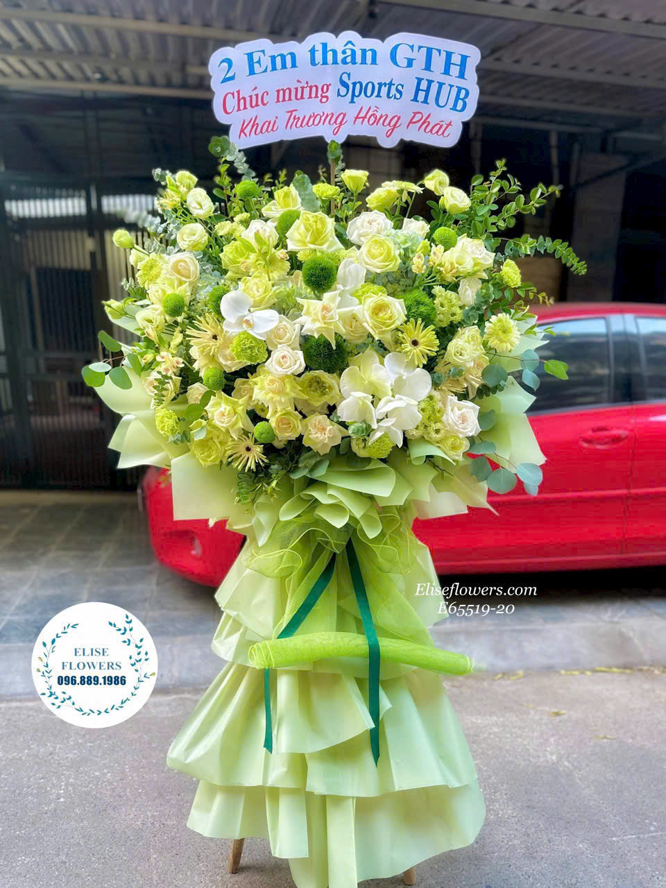 Kệ hoa khai trương Hà Nội. Đặt kệ hoa khai trương cao cấp tại Hà Nội