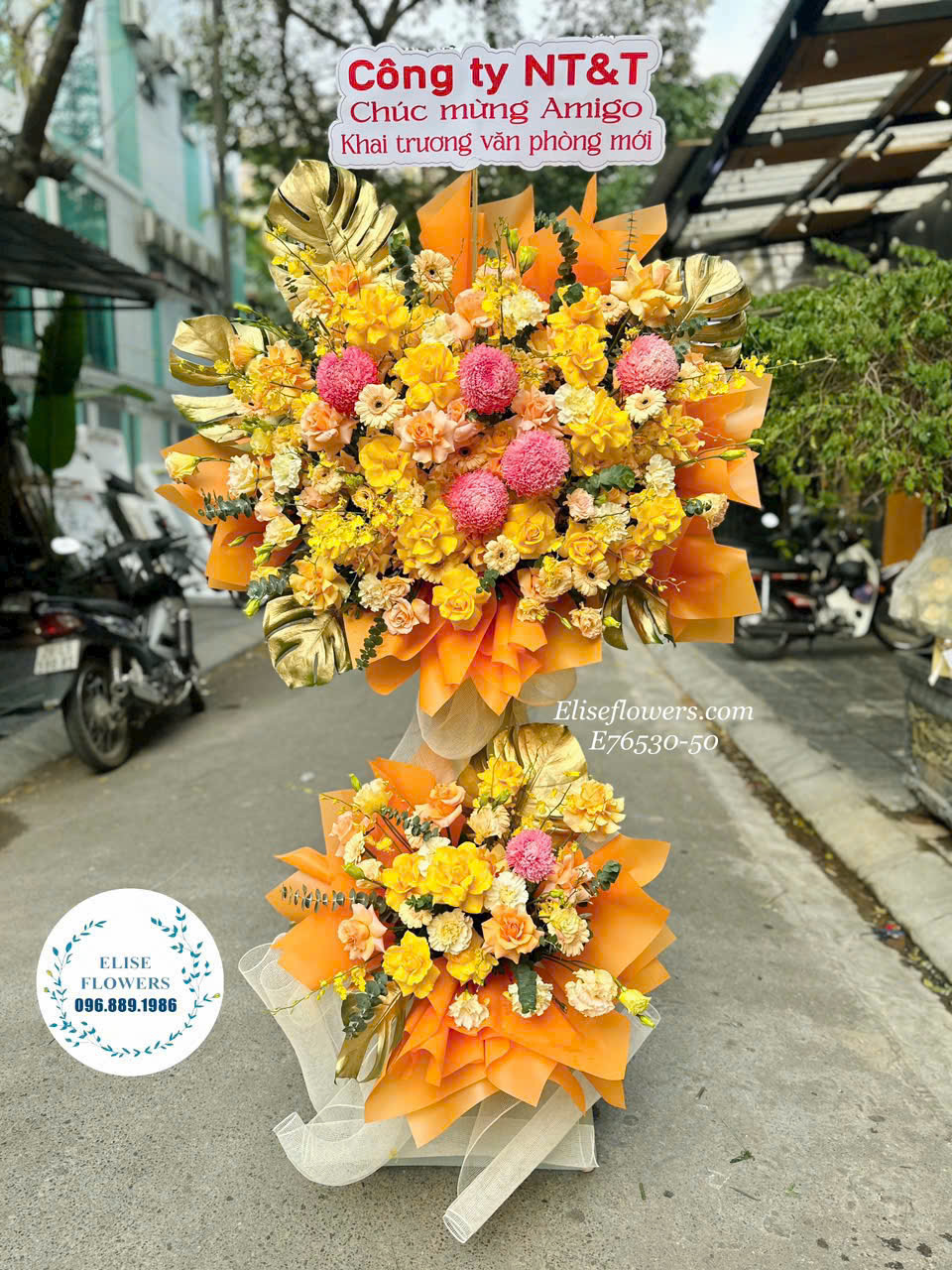 Kệ hoa khai trương cao cấp. Đặt mua kệ hoa khai trương tại Hà Nội