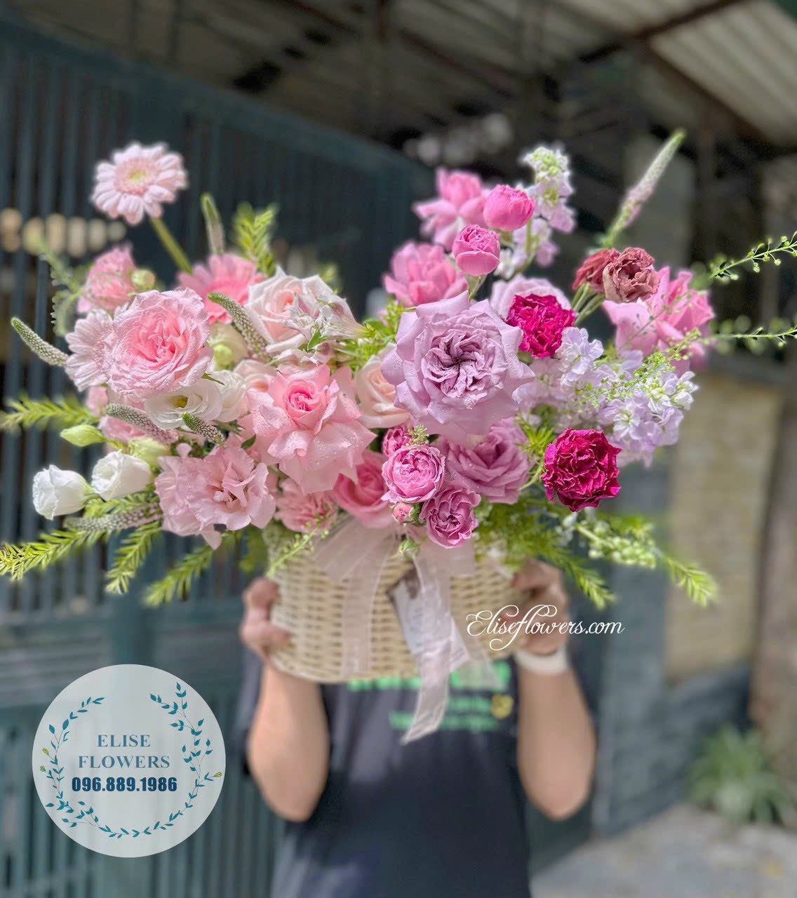 Lẵng hoa/ Giỏ hoa tươi chúc mừng sinh nhật đẹp tại Hà Nội | Điện hoa sinh nhật đẹp ở Hà Nội