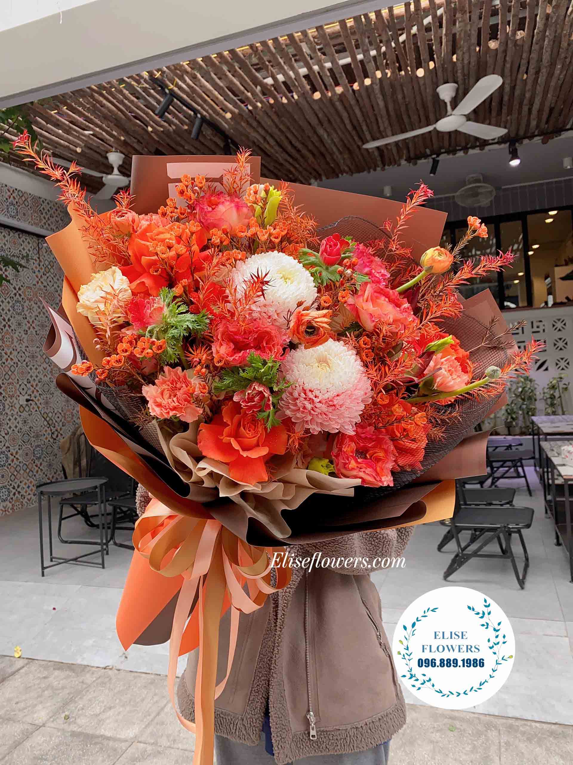 Hoa tươi HÀ NỘI | Bó hoa chúc mừng sinh nhật bạn trai đẹp | Điện hoa sinh nhật đẹp tại Eliseflowers - shop hoa tươi ở Cầu Giấy - Hà Nội
