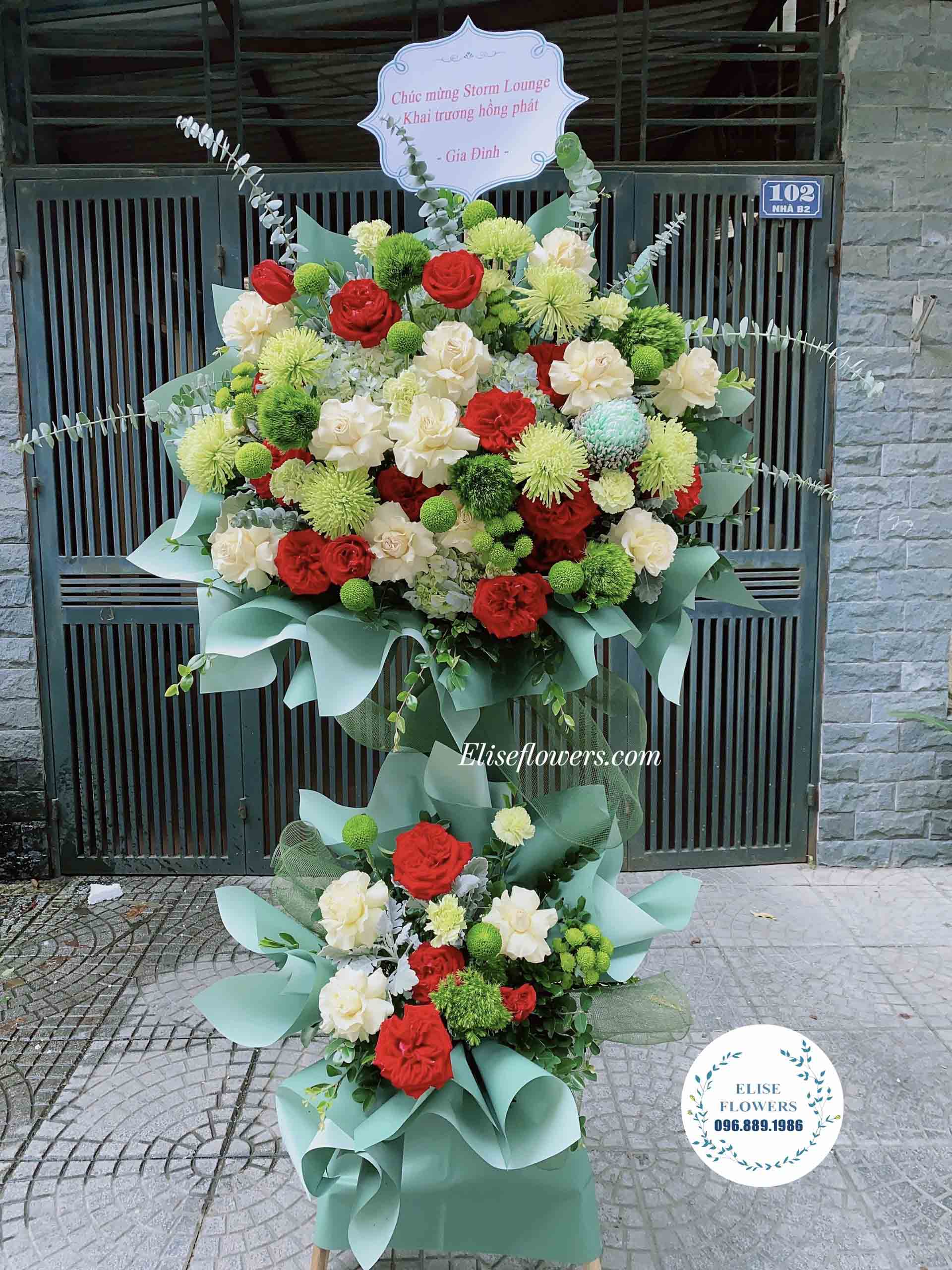 Hoa khai trương Quận Cầu Giấy - Lẵng hoa chúc mừng khai trương đẹp ở quận Cầu Giấy