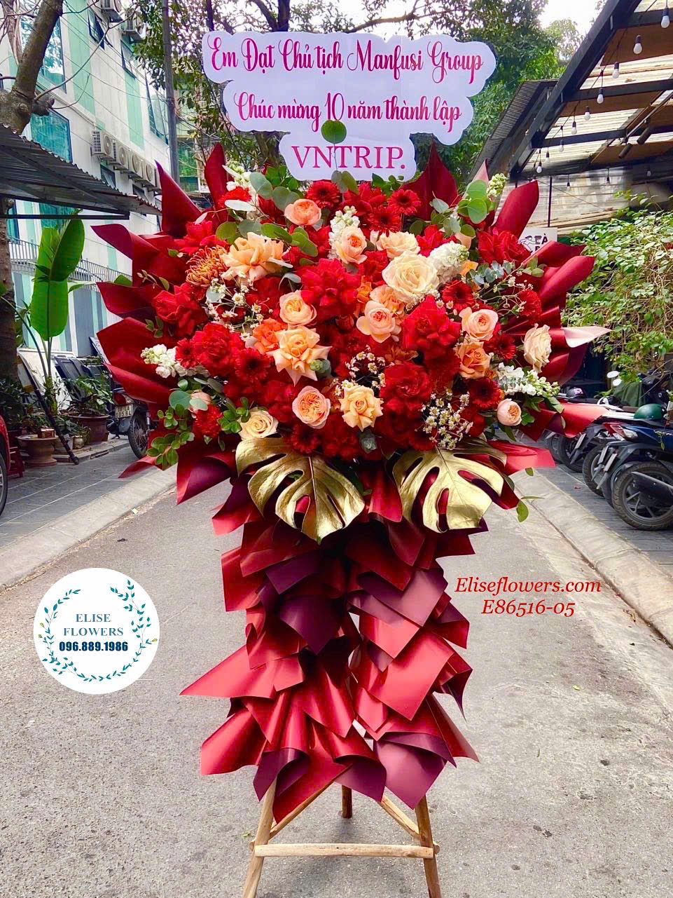Hoa khai trương giá rẻ ở quận Cầu Giấy, Hà Nội. Shop hoa khai trương rẻ đẹp quận Cầu Giấy.