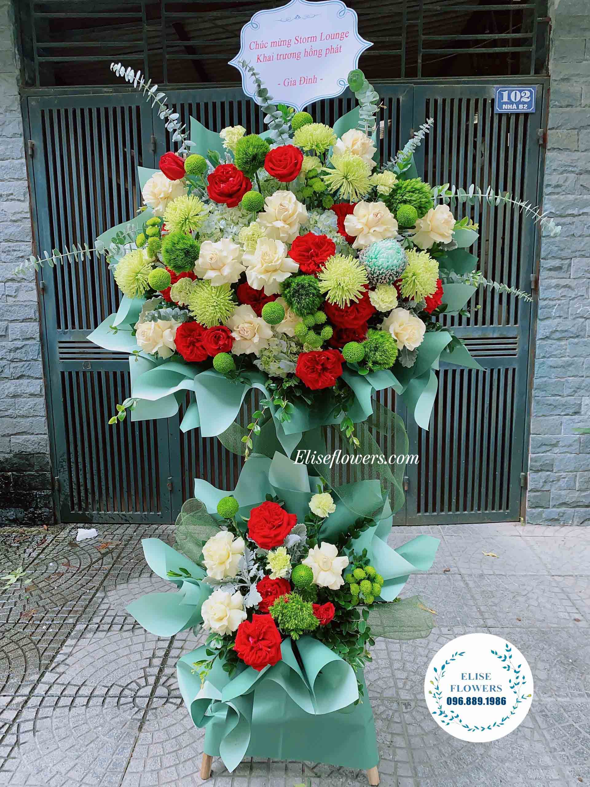 {Hoa khai trương Hà Nội} Lẵng hoa khai trương đẹp ở Hà Nội - Cây hoa khai trương ở Hà Nội