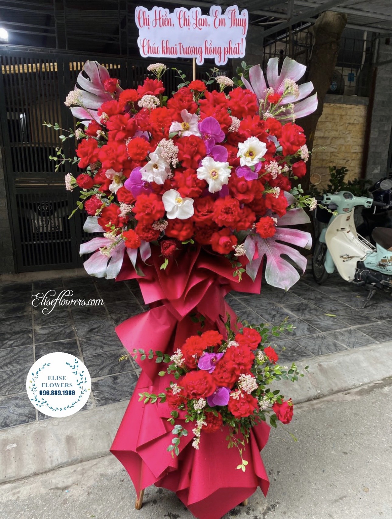 HOA KHAI TRƯƠNG QUẬN NAM TỪ LIÊM, BẮC TỪ LIÊM, ĐÔNG ANH. Mua hoa khai trương online - Hoa tươi online Hà Nội. Eliseflowers