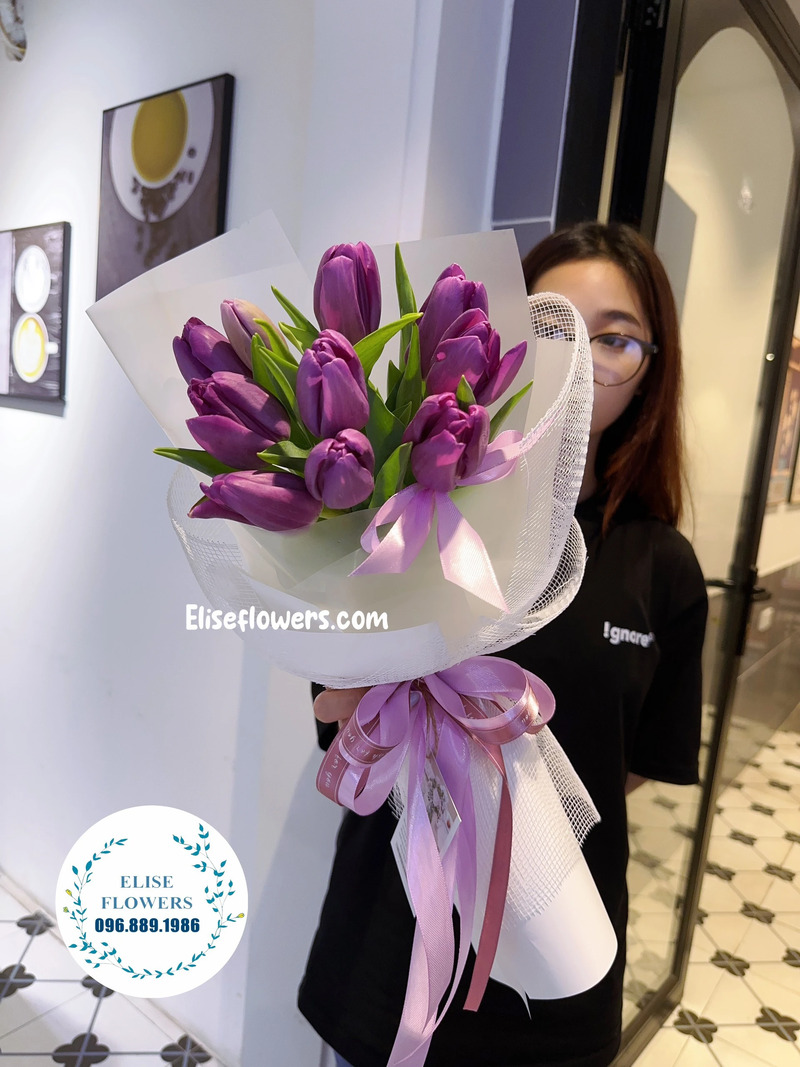 Hoa tulip tím là biểu tượng của sự thủy chung