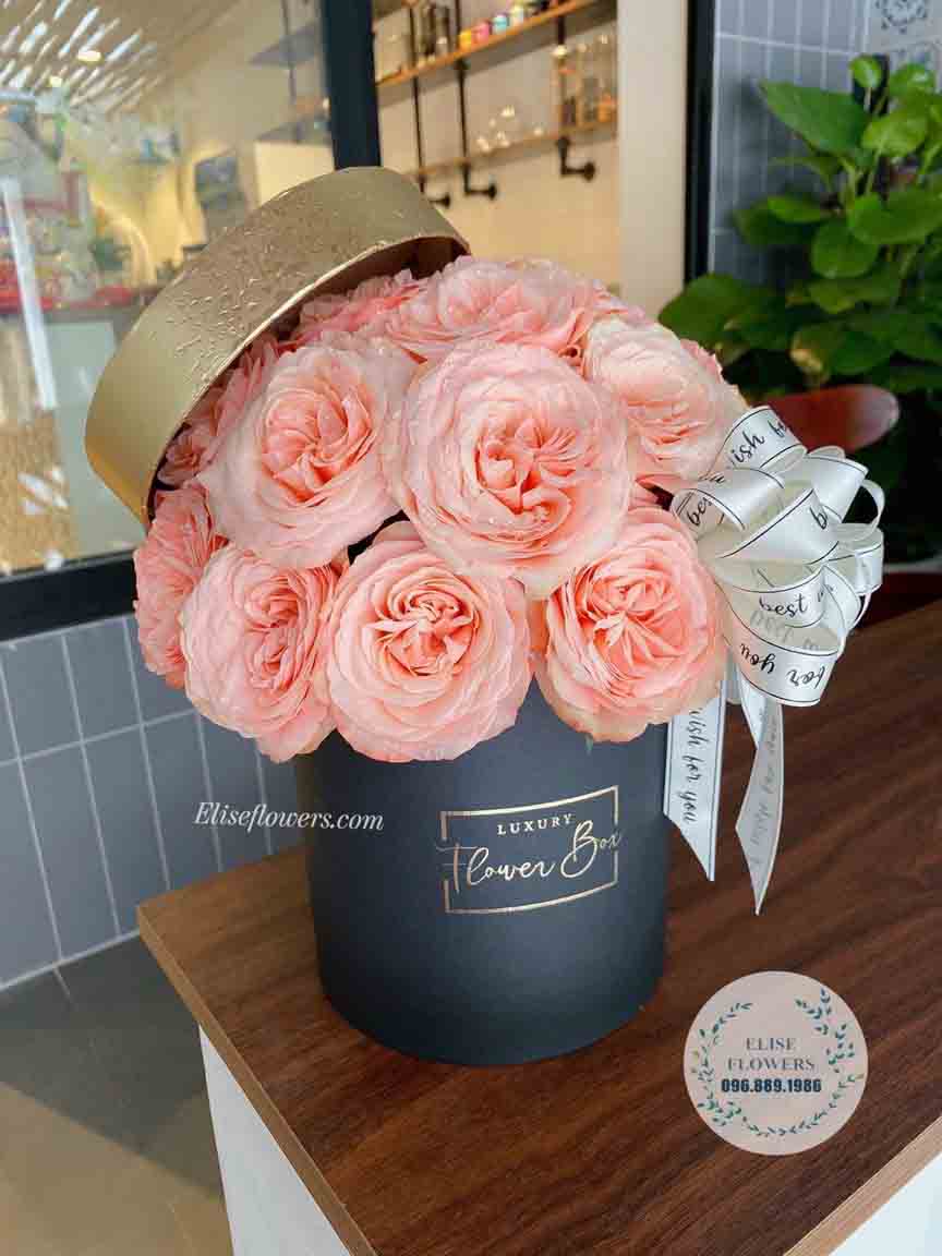 HOA SINH NHẬT | Hộp hoa tươi sang trọng tại Eliseflowers | Hoa tươi Hà Nội