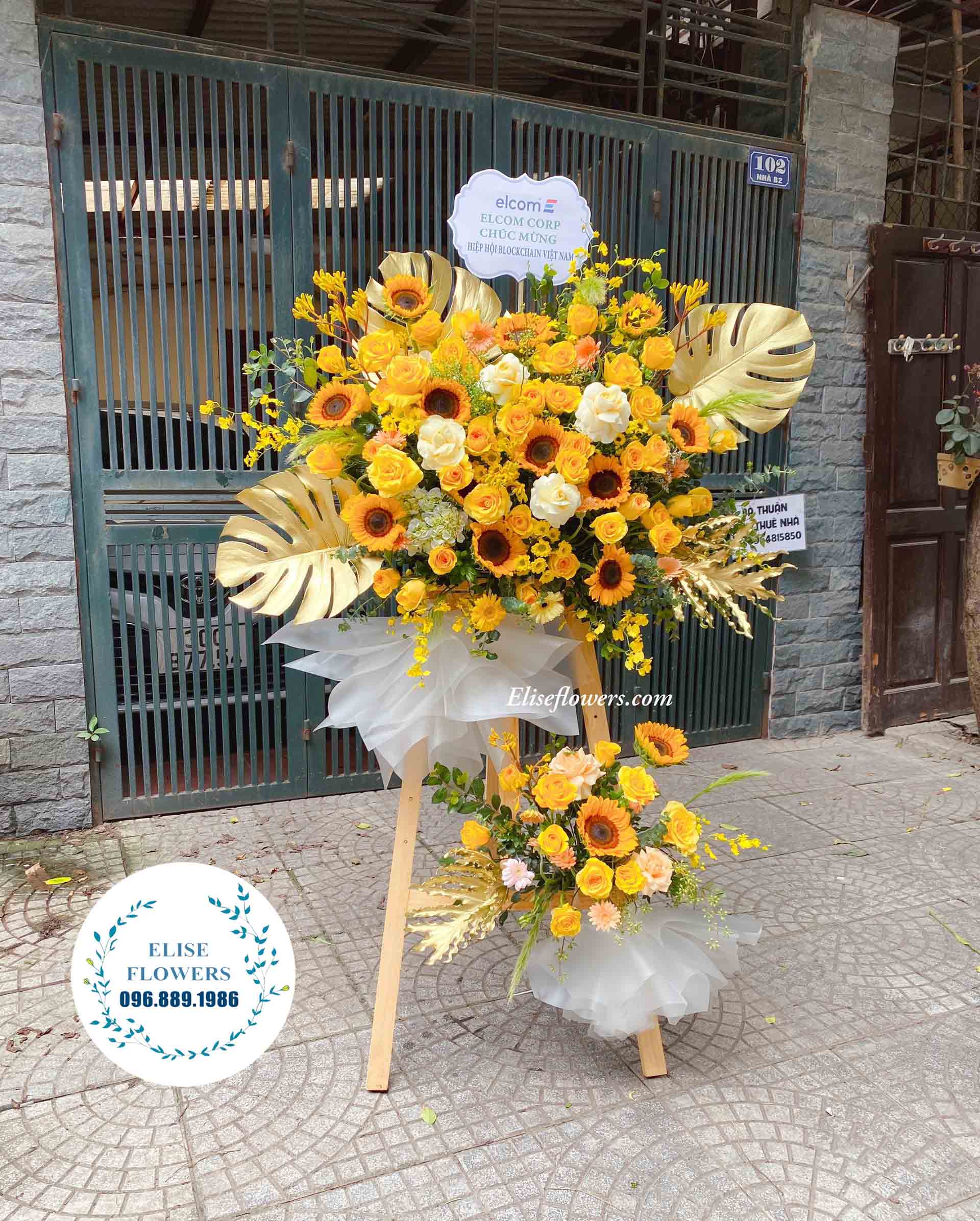 Hoa sinh nhật công ty - Hoa kỷ niệm ngày thành lập công ty đẹp ở Hà Nội - Shop hoa tươi Hà Nội - Eliseflowers