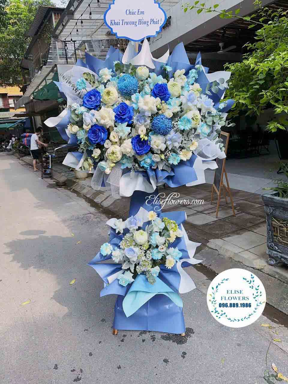 Kệ hoa Khai Trương sang trọng tại Đống Đa | Kệ hoa chúc mừng khai trương VIP cao cấp 