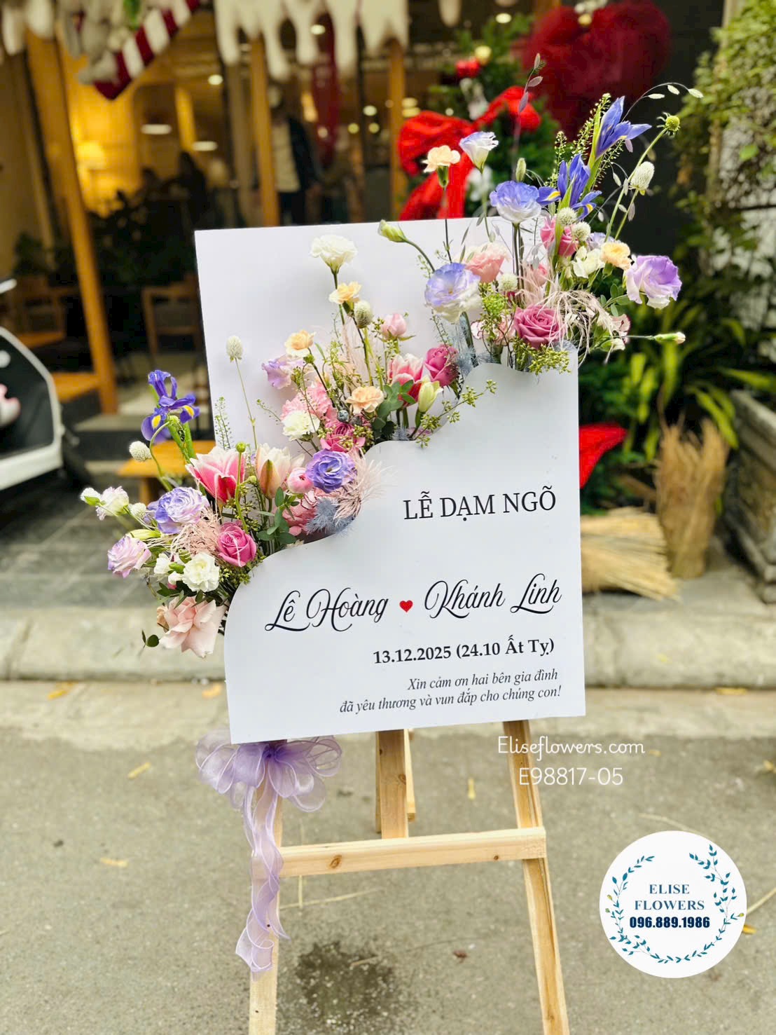 Đặt Hoa Dạm Ngõ Hà Nội, Bảng Hoa Lễ Dạm Ngõ Sang Trọng. Eliseflowers