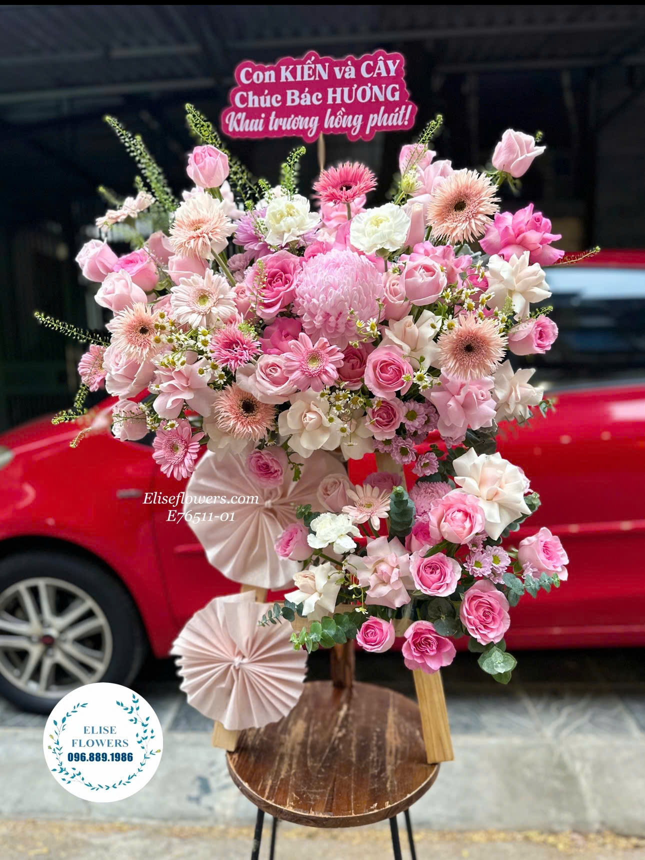 Kệ hoa khai trương mini. Kệ hoa khai trương mini đẹp ở Hà Nội.