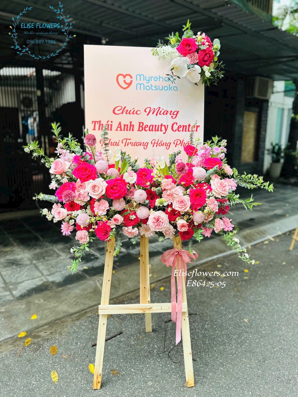 Hoa khung tranh chúc mừng khai trương cao cấp, độc lạ | Điện hoa khai trương Hà Nội - Eliseflowers