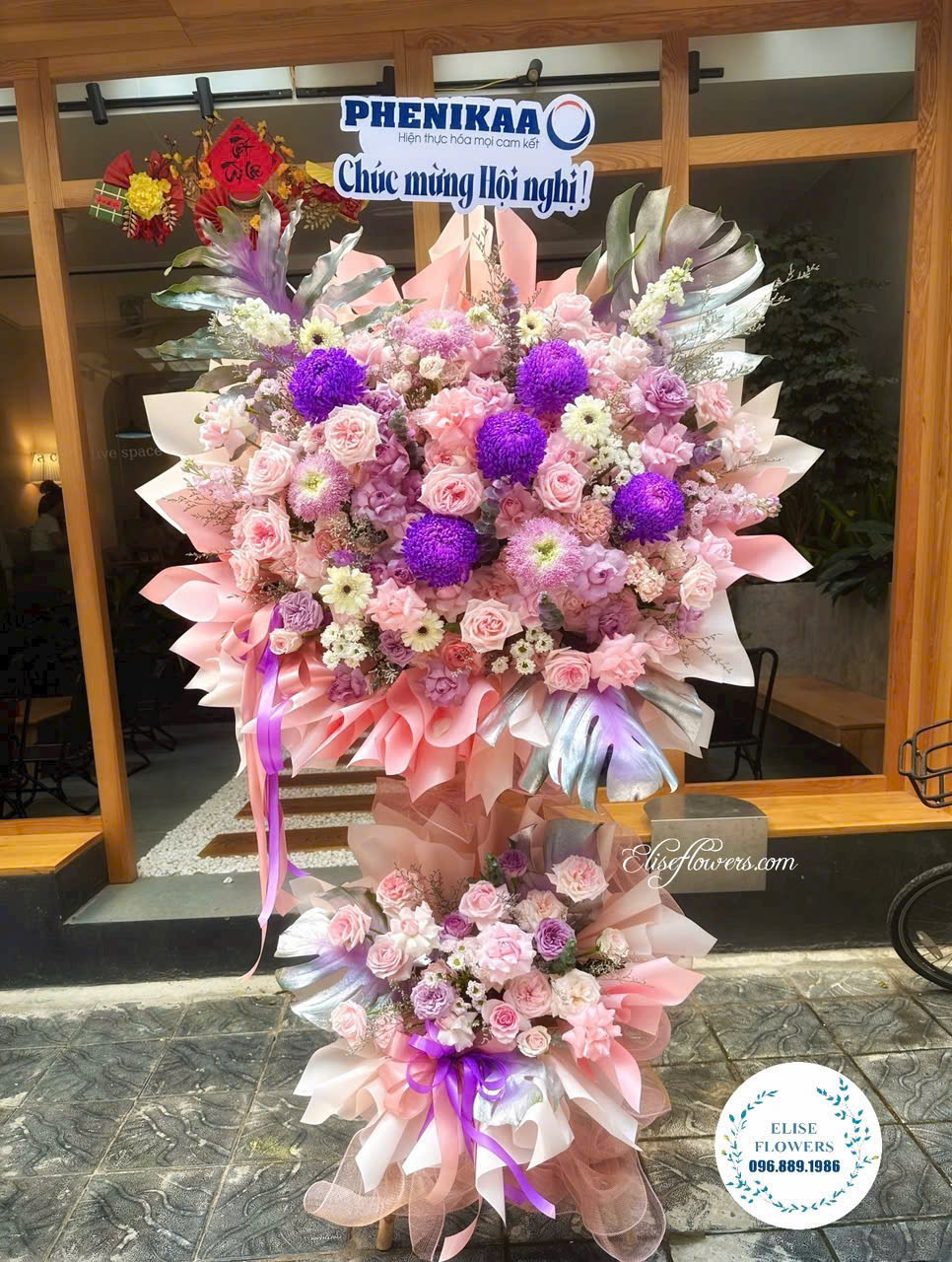 Điện hoa kỷ niệm thành lập công ty tại HÀ Nội. Giao hoa kỷ niệm thành lập công ty đẹp