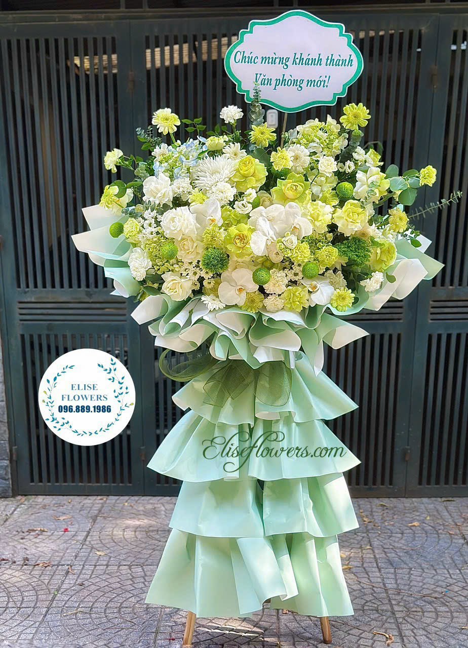 Kệ hoa khai trương cao cấp tại quận Hoàn Kiếm, Hà Nội - Điện hoa khai trương nhanh chóng tại Hà Nội