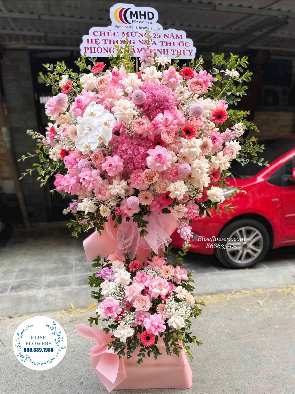 Kệ khai trương chúc mừng ở Thanh Xuân. Hoa chúc mừng Hà Nội - Eliseflowers