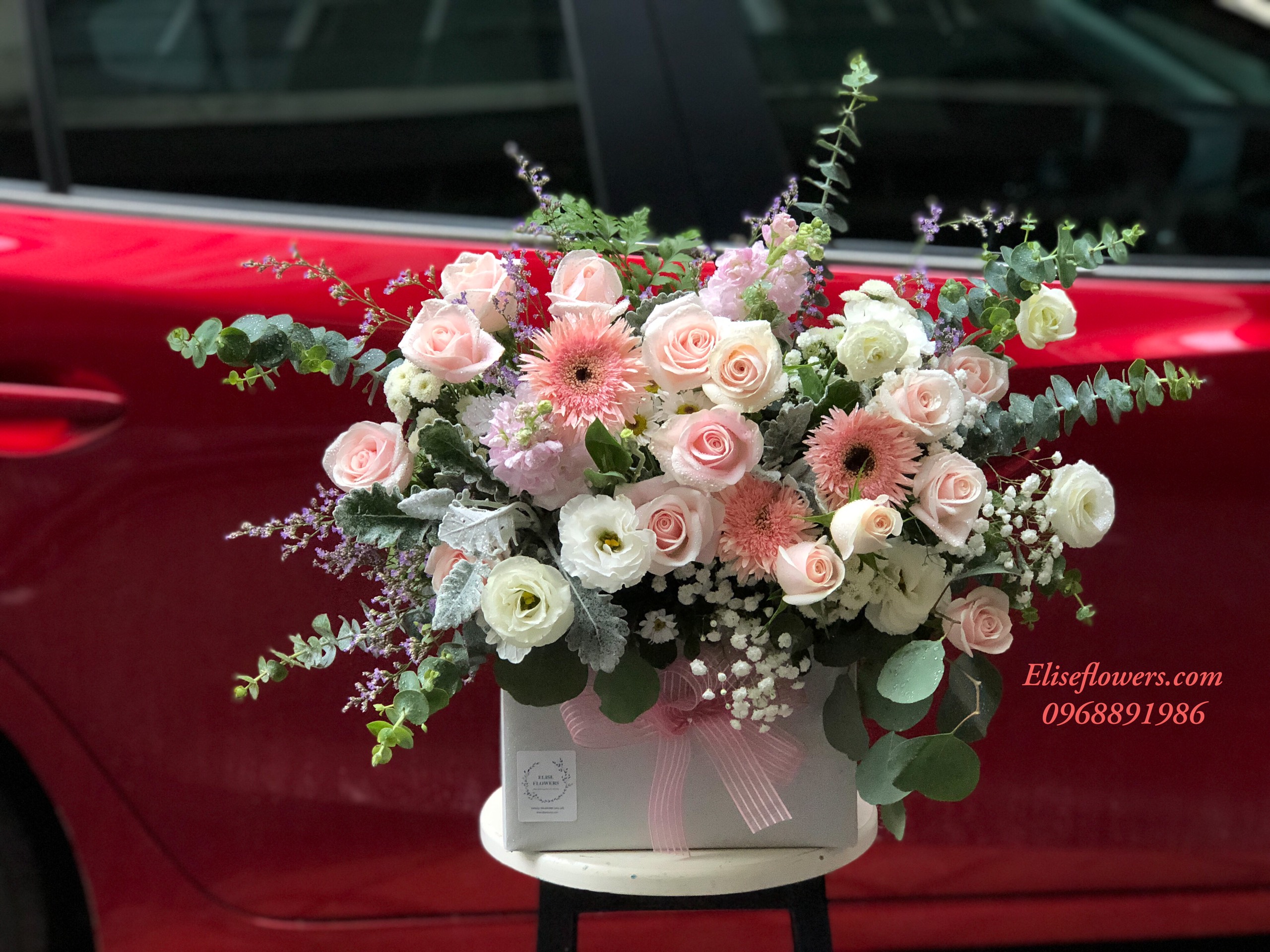 Lẵng Hoa Chuc Mừng Sinh Nhật Lh07 Shop Hoa Tươi Quận Cầu Giấy Eliseflowers Shop Hoa Tươi Online