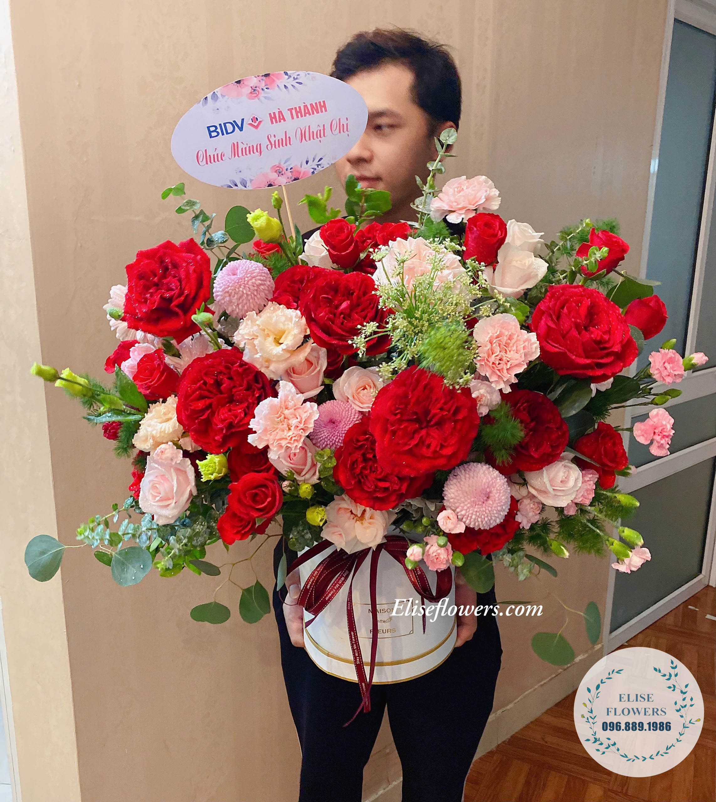 Lẵng hoa chúc mừng sinh nhật hoa tặng sinh nhật bạn gái điện hoa giá rẻ  hoa tặng vợ địa chỉ cửa hàng bán hoa sinh nhật bánh kem sinh nhật giá