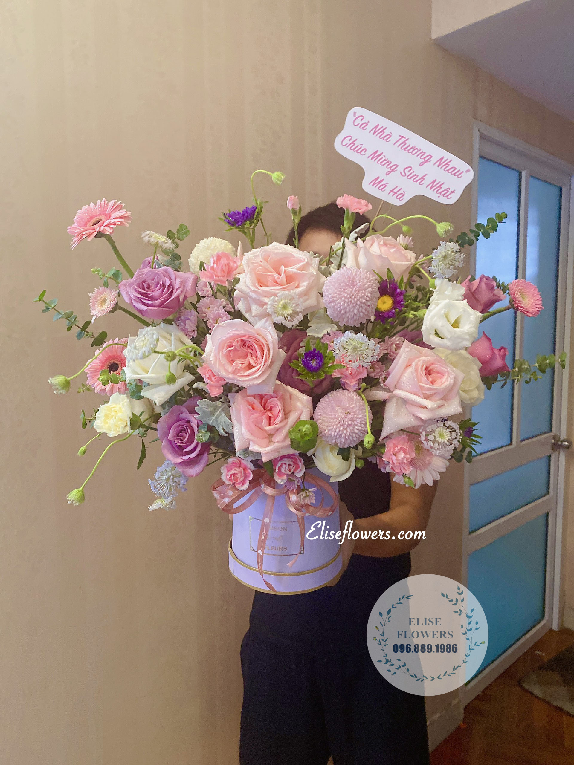 Hôp hoa hồng ohara tặng sinh nhật - Hoa sinh nhật Hà Nội - Hoa khai trương Hà Nội