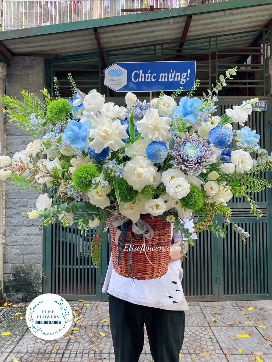 Lẵng hoa chúc mừng sinh nhật sếp nam | Đặt hoa sinh nhật cao cấp tại HÀ NỘI