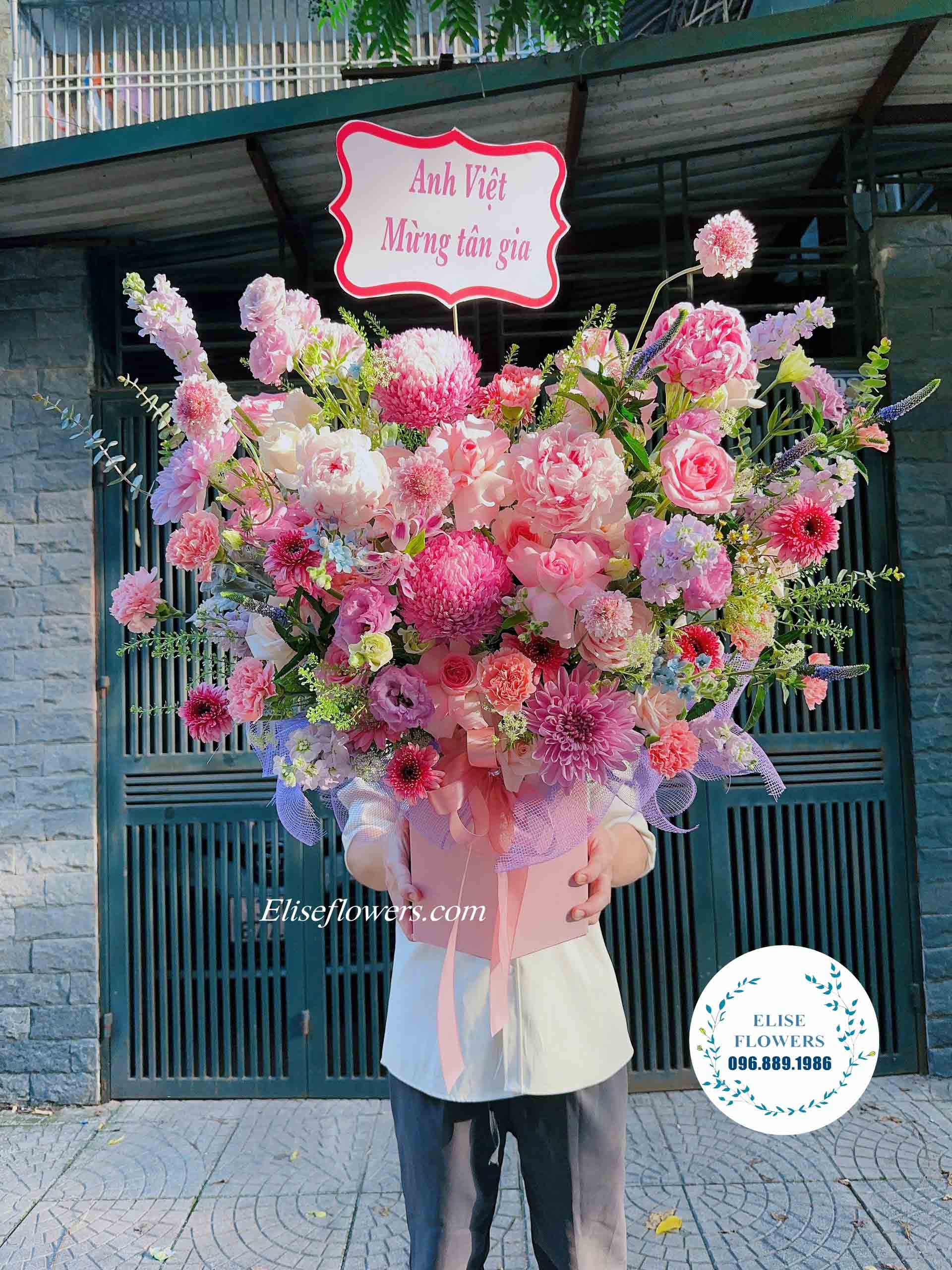 Lẵng hoa chúc mừng tân gia đẹp ở HÀ NỘI | Điện hoa chúc mừng tân gia sang trọng