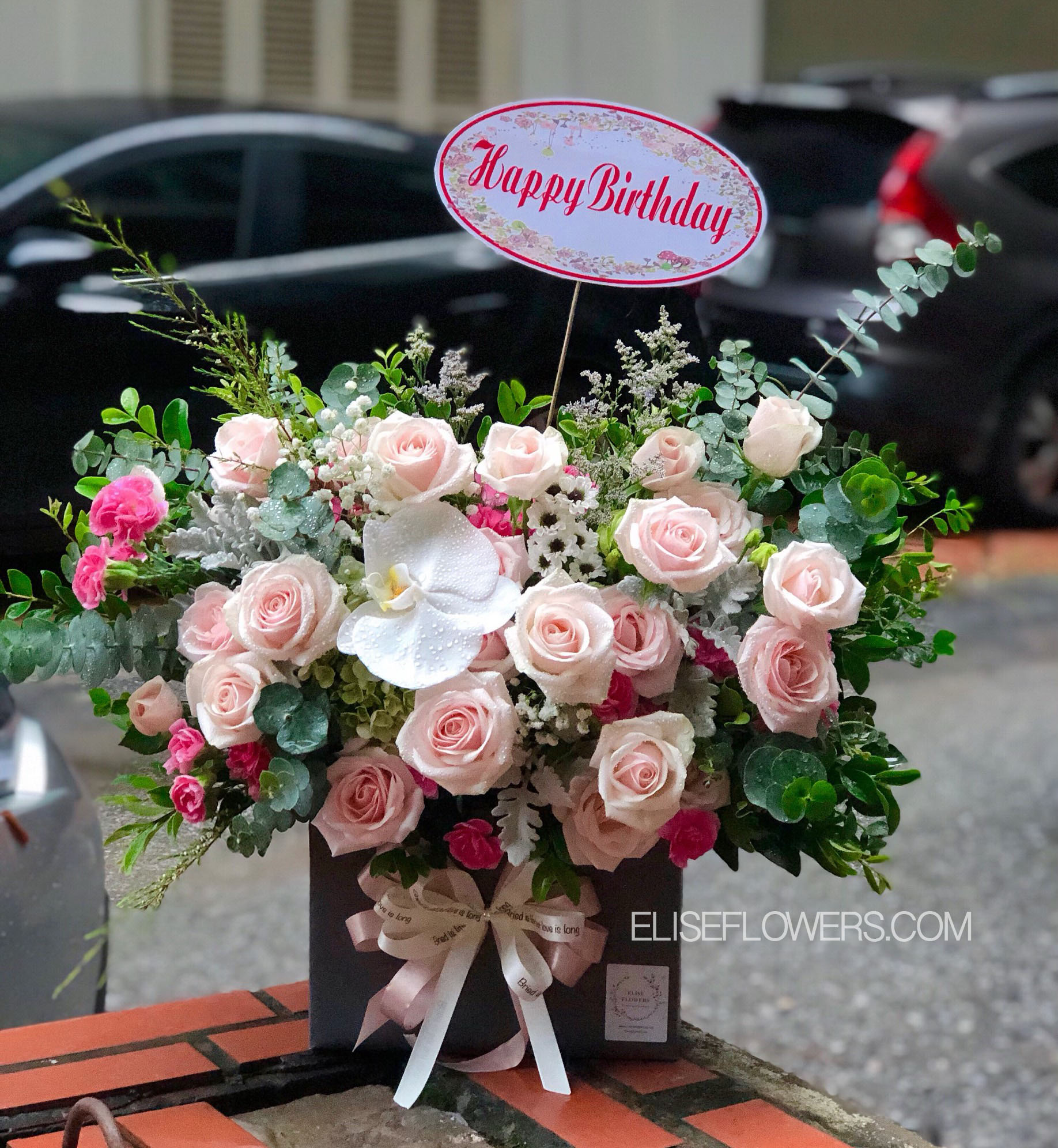 Giỏ hoa hồng Ohara tặng sinh nhật tại Hà Nội  Mua hoa giá rẻ  Đặt hoa