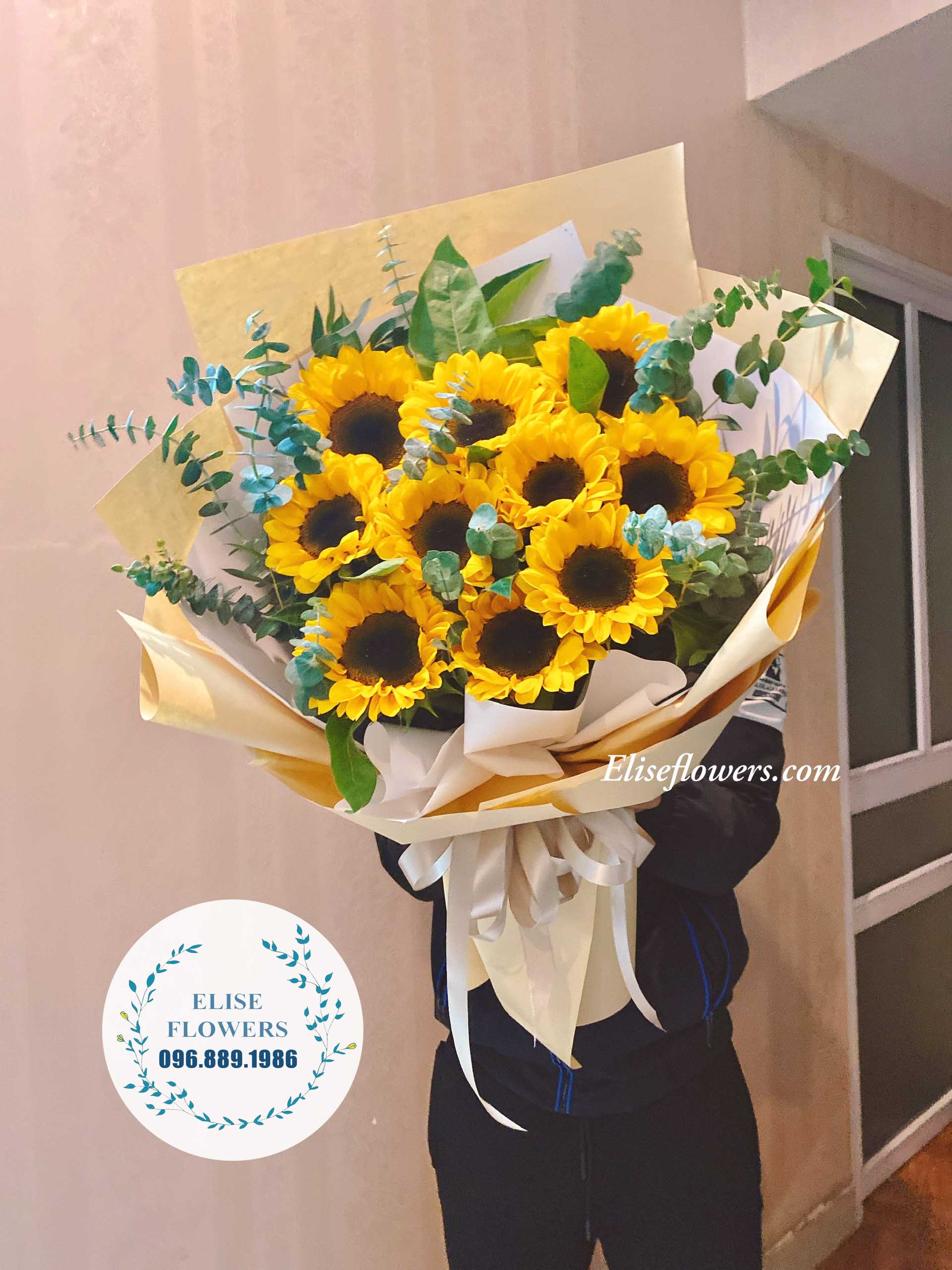 Bó hoa hướng dương đẹp - bó hoá hướng dương chúc mừng sinh nhật ở Hà Nội