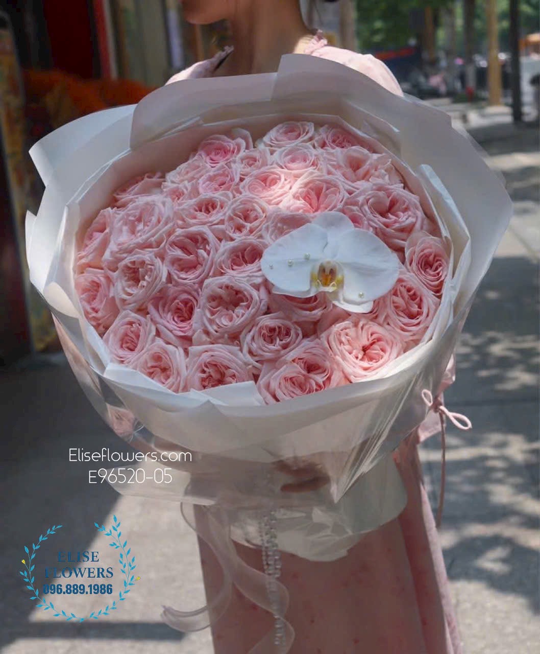Bó hoa hồng Ohara ngọt ngào, tinh tế tặng sinh nhật ở Ba Đình. Shop Hoa Hà Nội Eliseflowers