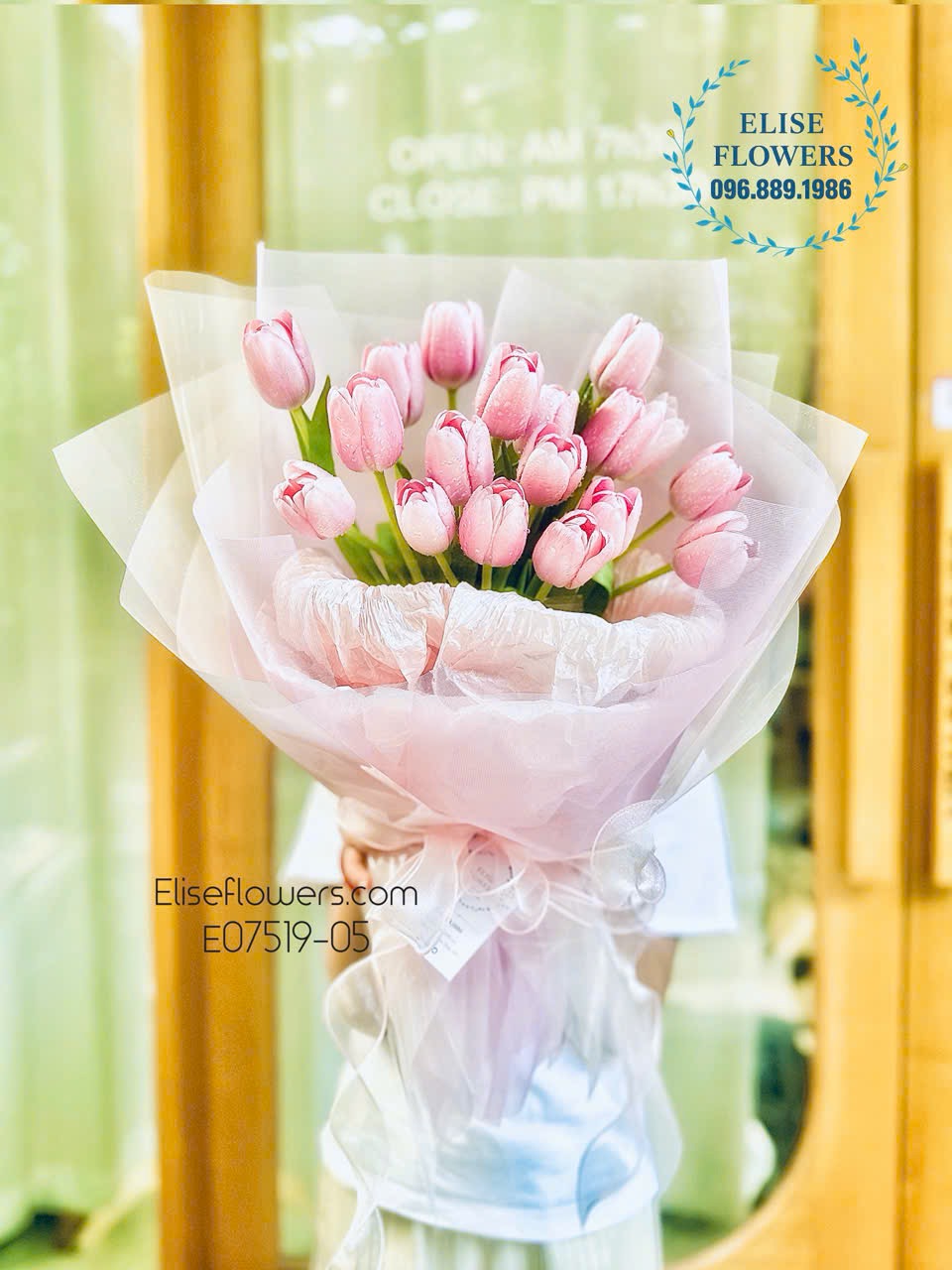 Đặt mua bó hoa Tulip làm quen bạn gái ở Tây Hồ. Địa chỉ mua hoa làm quen uy tín Hà Nội - Eliseflowers