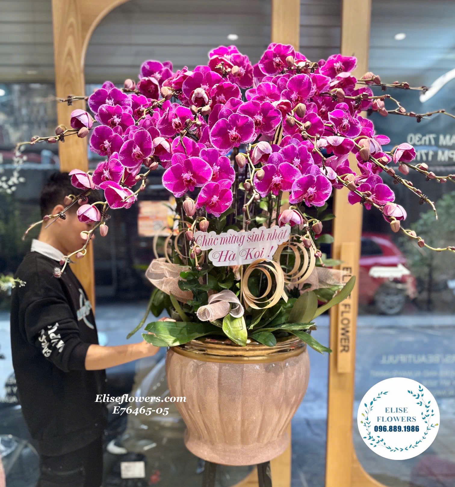 Mua hoa lan hồ điệp tím tặng sinh nhật ở Hà Nội. Giao hoa nhanh, tận nơi.