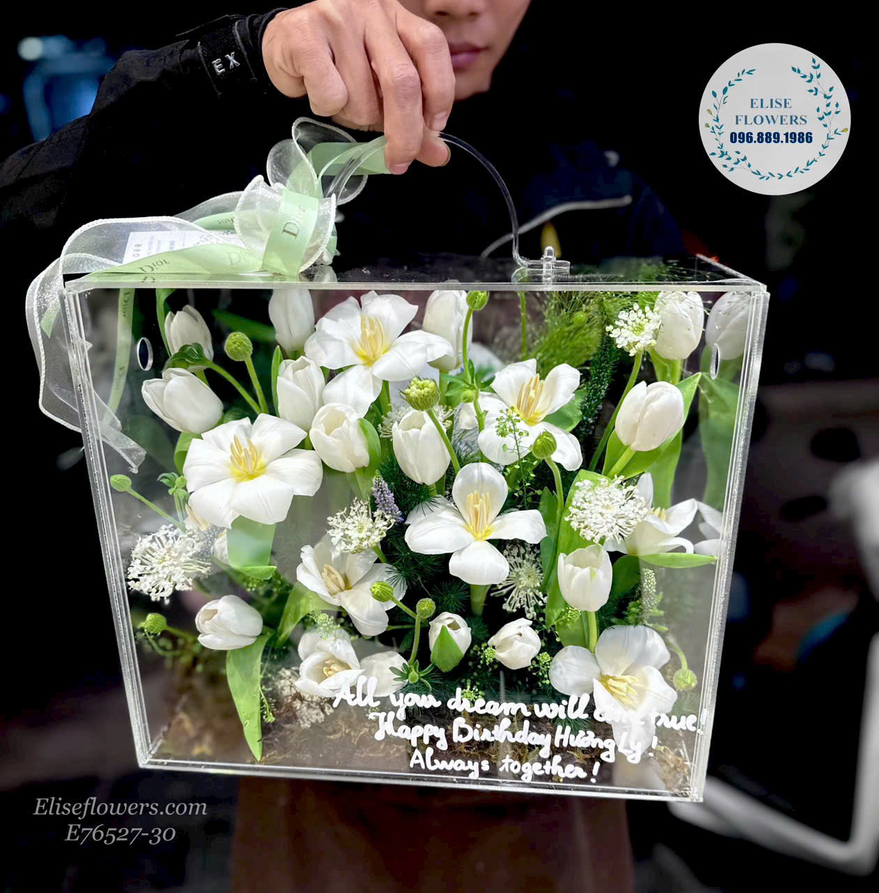 Mua hộp hoa Tulip đẹp. Điện hoa Tulip cao cấp