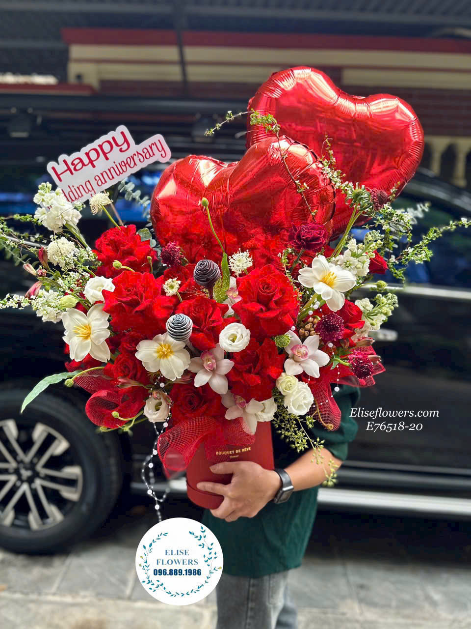 Mua hoa kỷ niệm ngày cưới tại Hà Nội. Dịch vụ đặt hoa kỷ niệm ngày cưới ONLINE