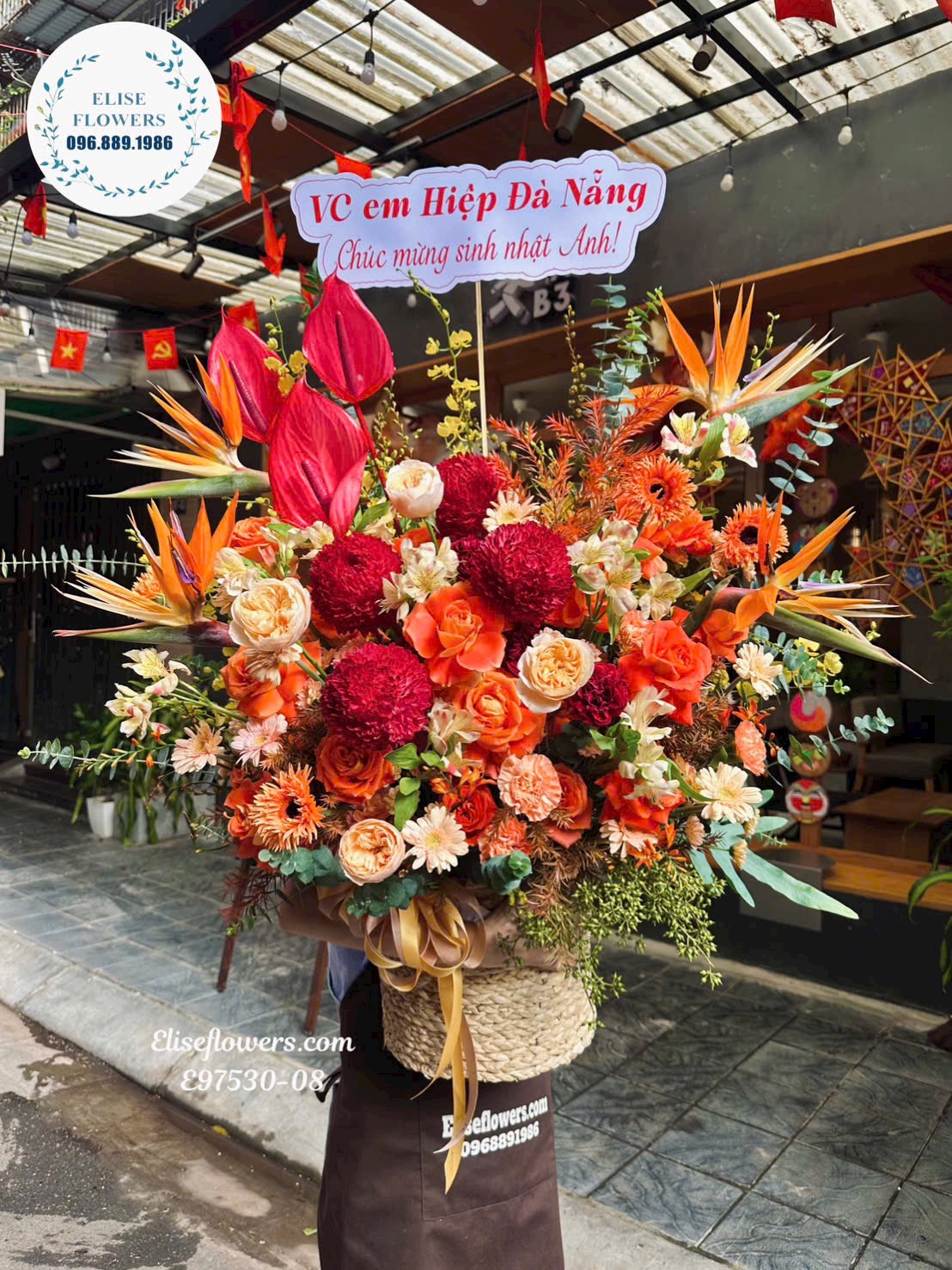 Lẵng hoa tặng sếp cao cấp tặng sếp | Hoa sinh nhật, hoa chúc mừng Hà Nội