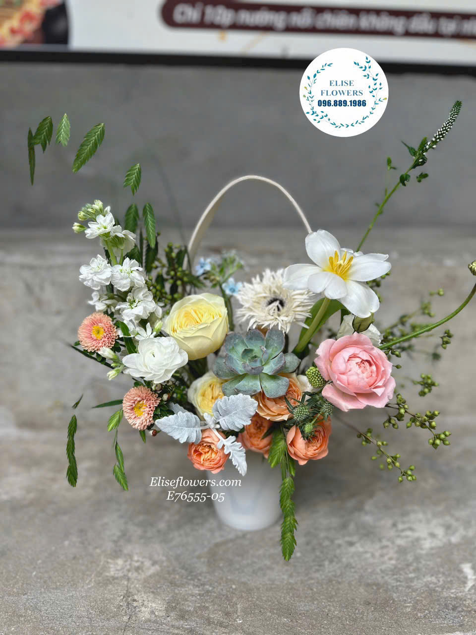 Điện túi hoa sinh nhật đẹp ở Hà Nội. Dịch vụ đặt hoa tươi Hà Nội